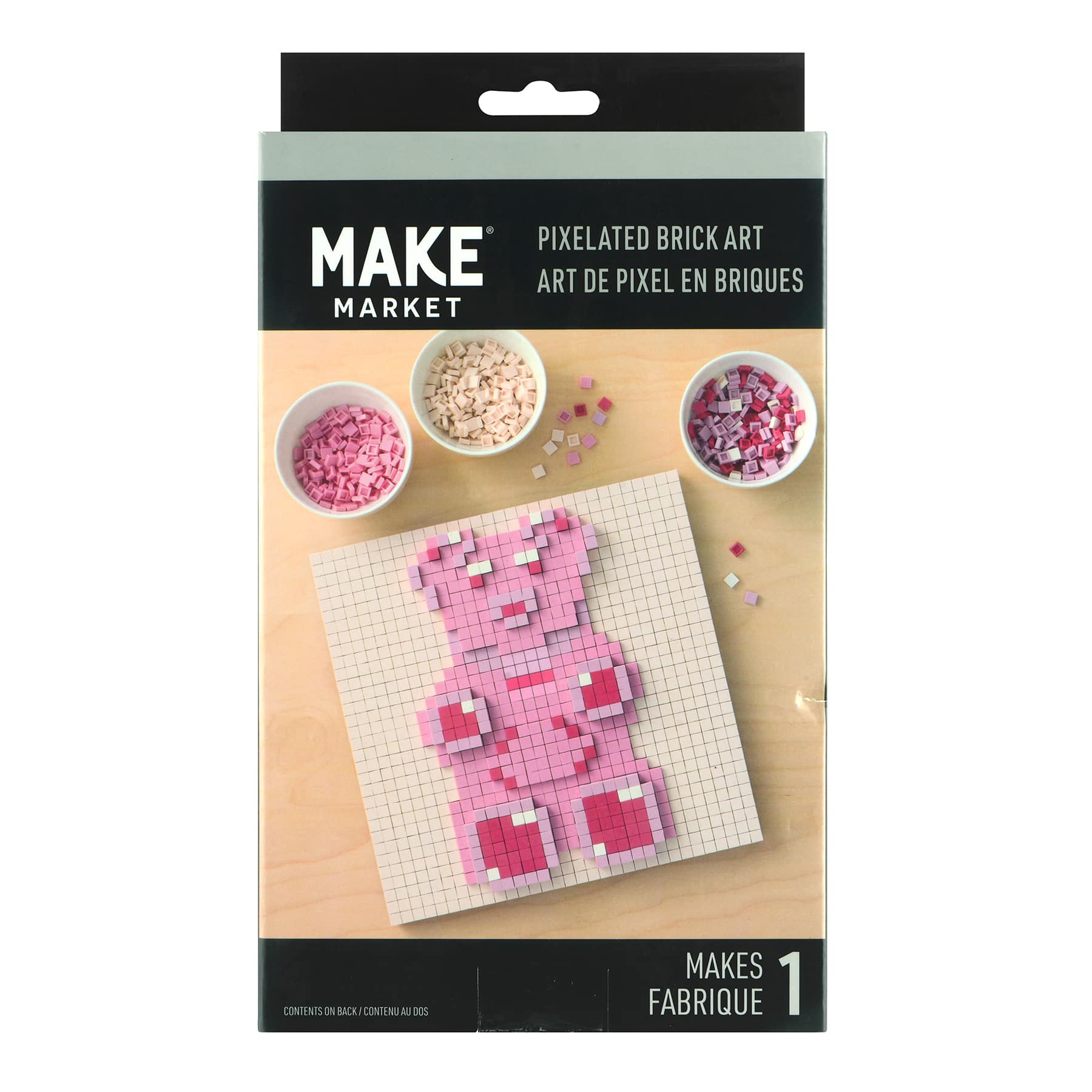 10&#x22; x 10&#x22; Gummy Bear Pixelated Brick Art Kit by Make Market&#xAE;