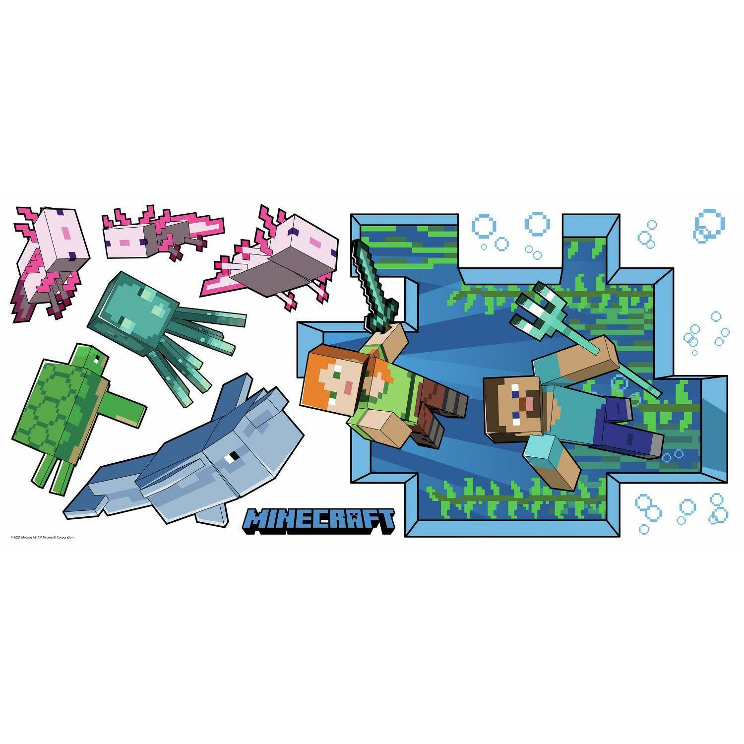 RoomMates Minecraft Peel &#x26; Stick Giant Wall Decal