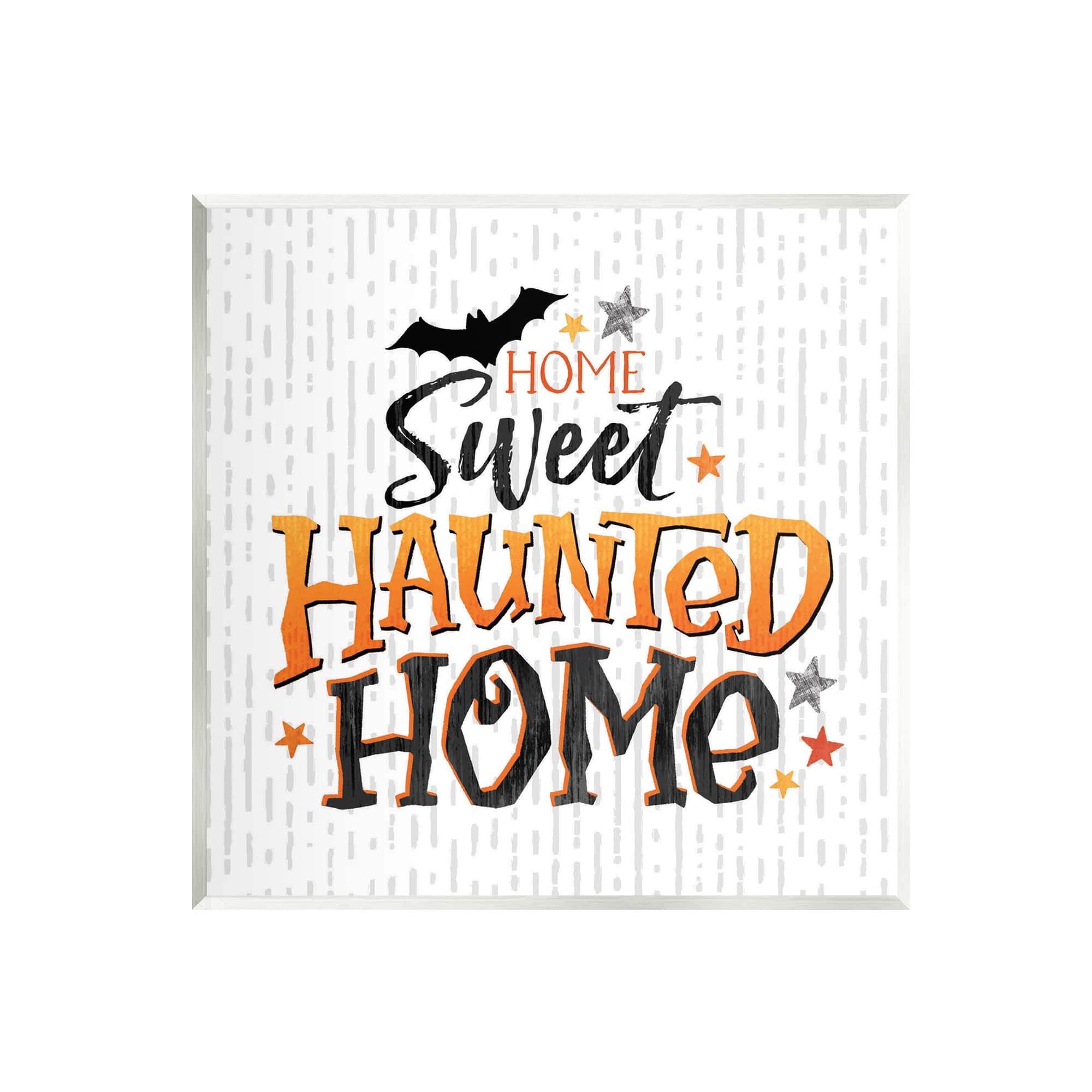 Stupell Industries Sweet Haunted Home Patterned Wall Plaque Art