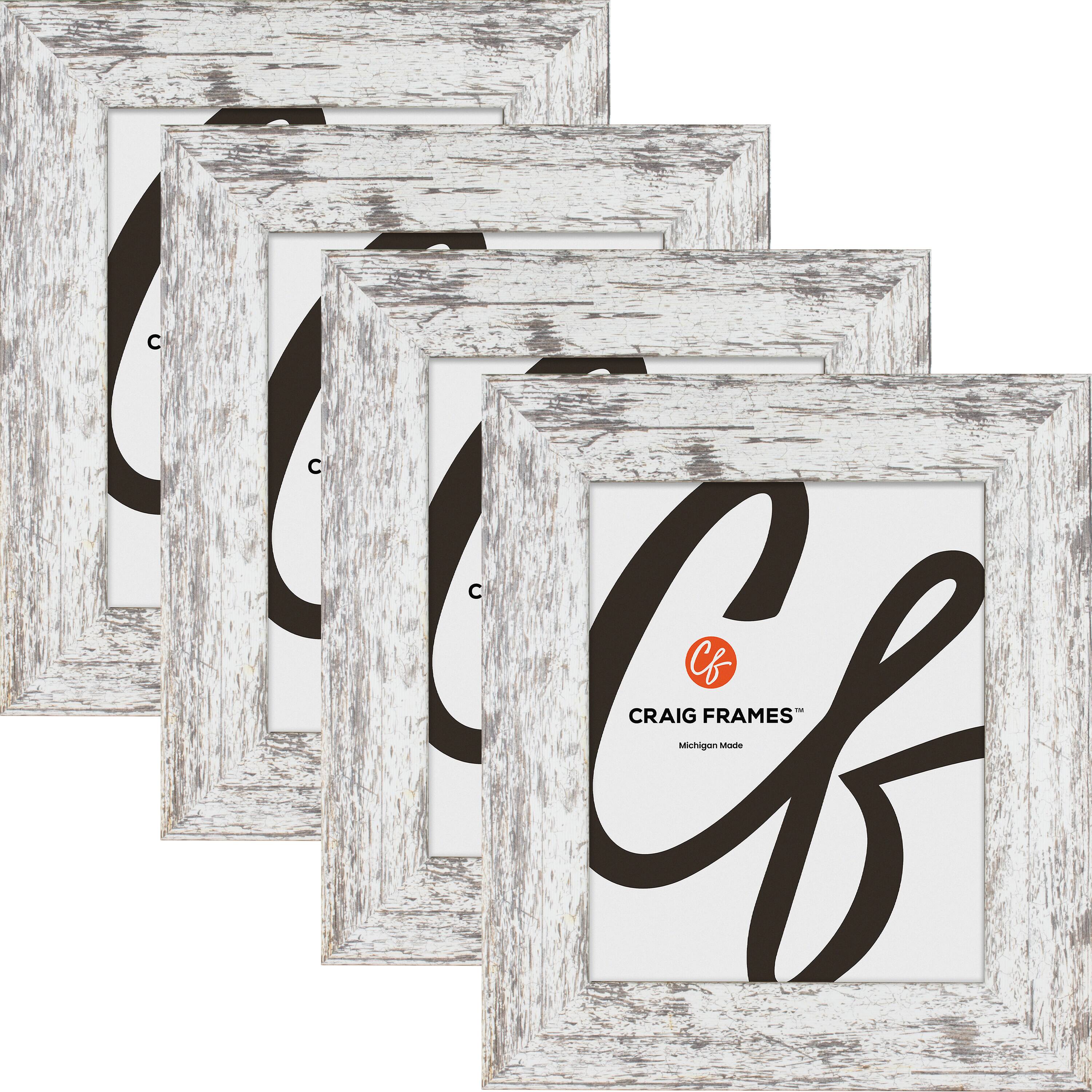 4 Pack Craig Frames American Barn Alabaster White Picture Frame
