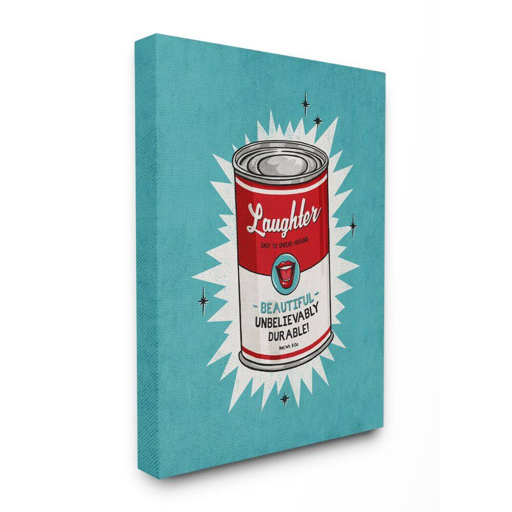 Stupell Industries Canned Laughter Canvas Wall Art