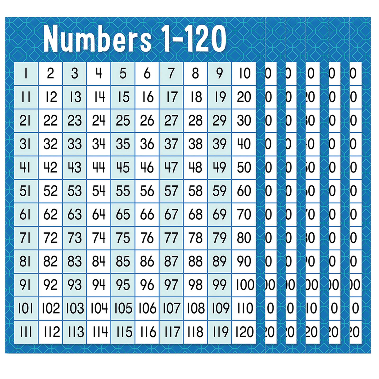 buy the creative teaching press numbers 1 120 chart 6ct at michaels com
