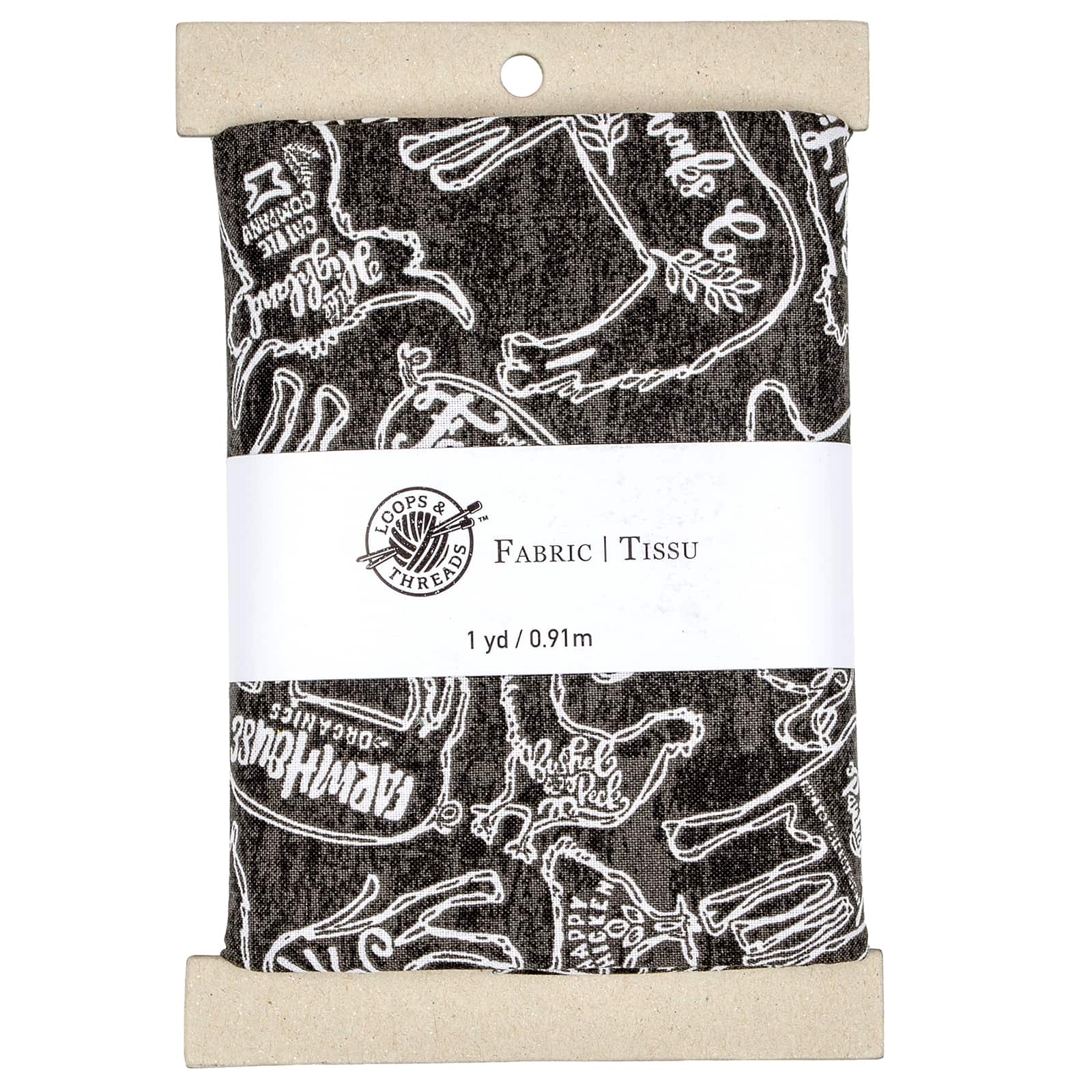 Black & White Farmhouse Cotton Fabric Bundle by Loops & Threads™