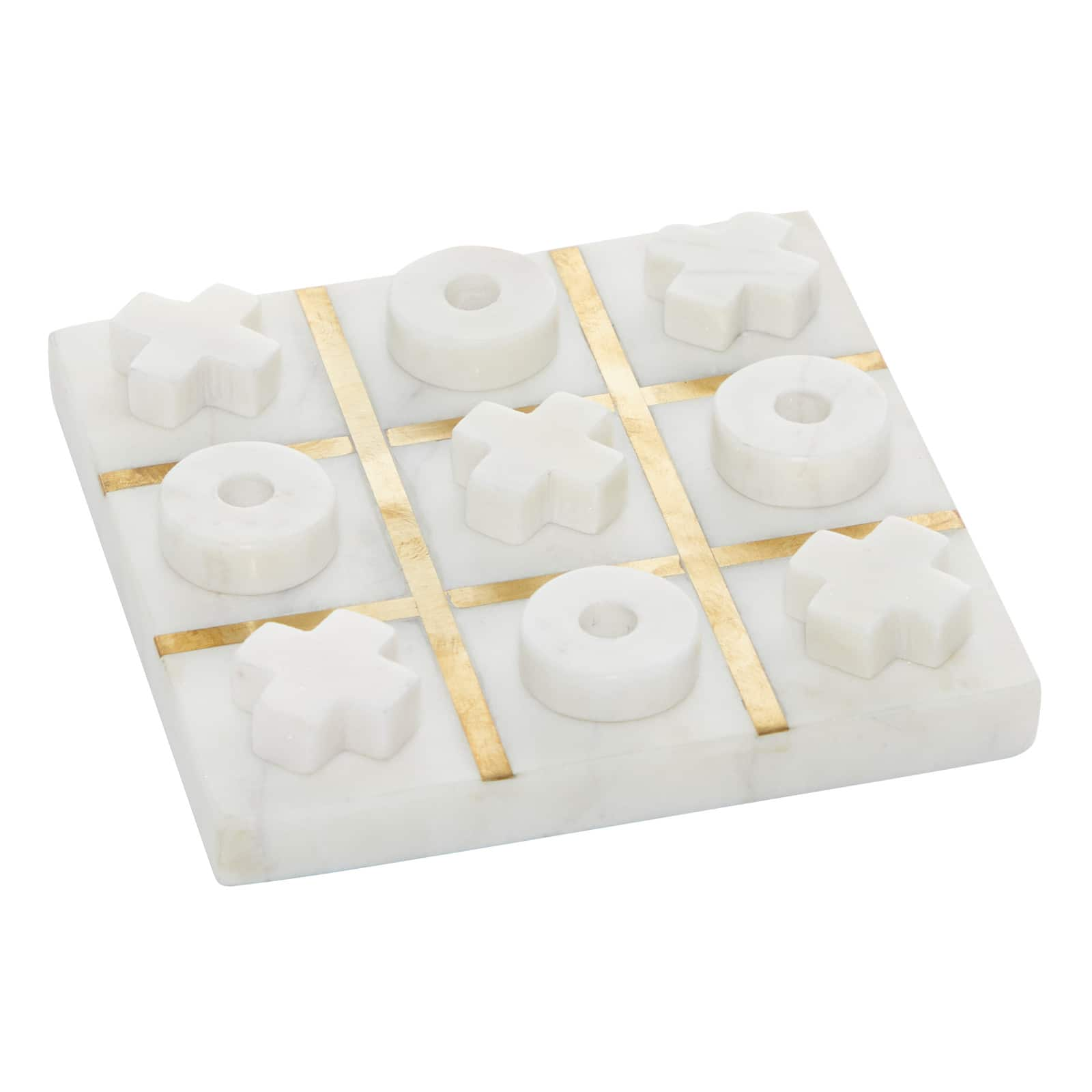 Green and White Marble Tic Tac Toe - Magnolia