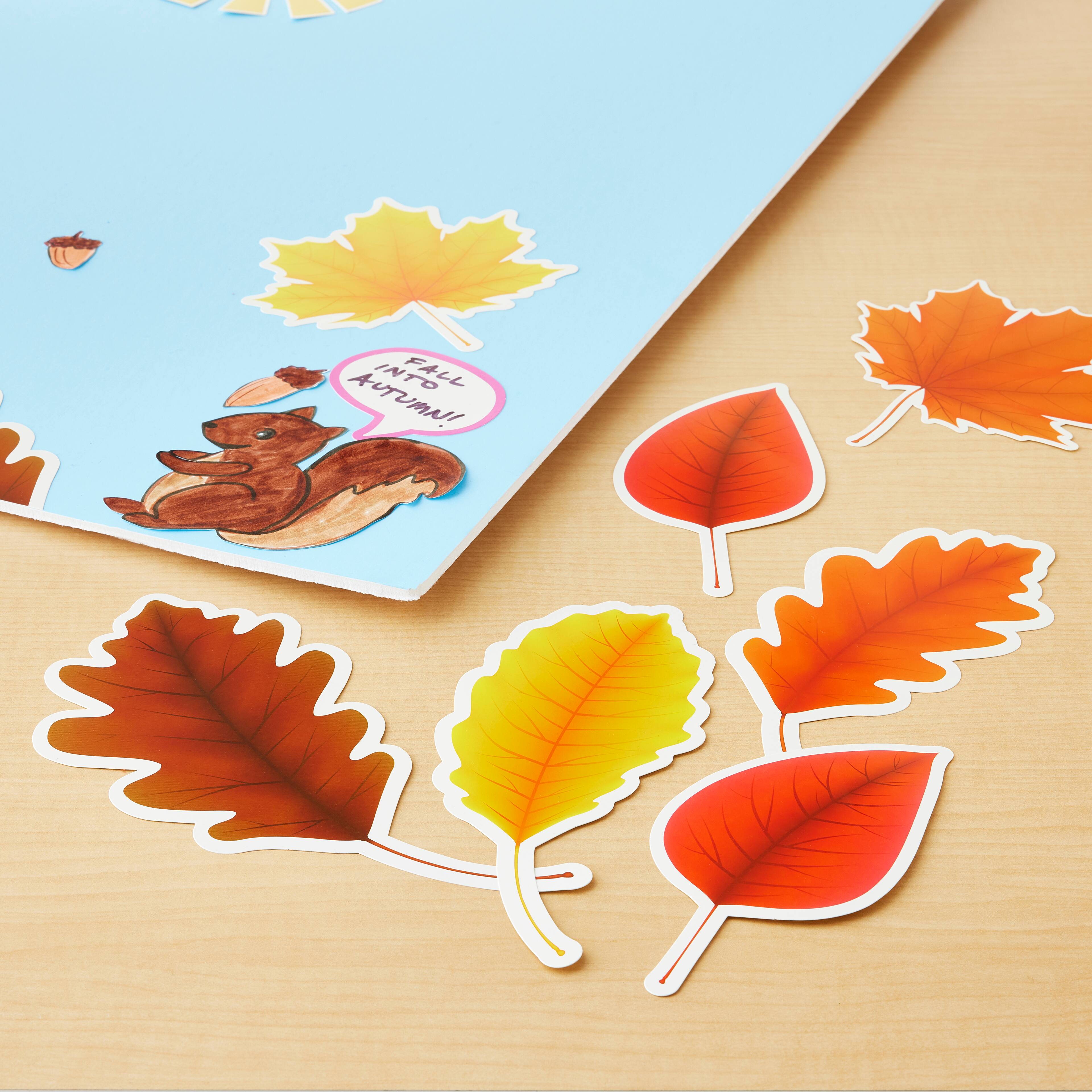 24 Packs: 12 ct. (288 total) Die Cut Fall Leaf Accents by B2C&#xAE;