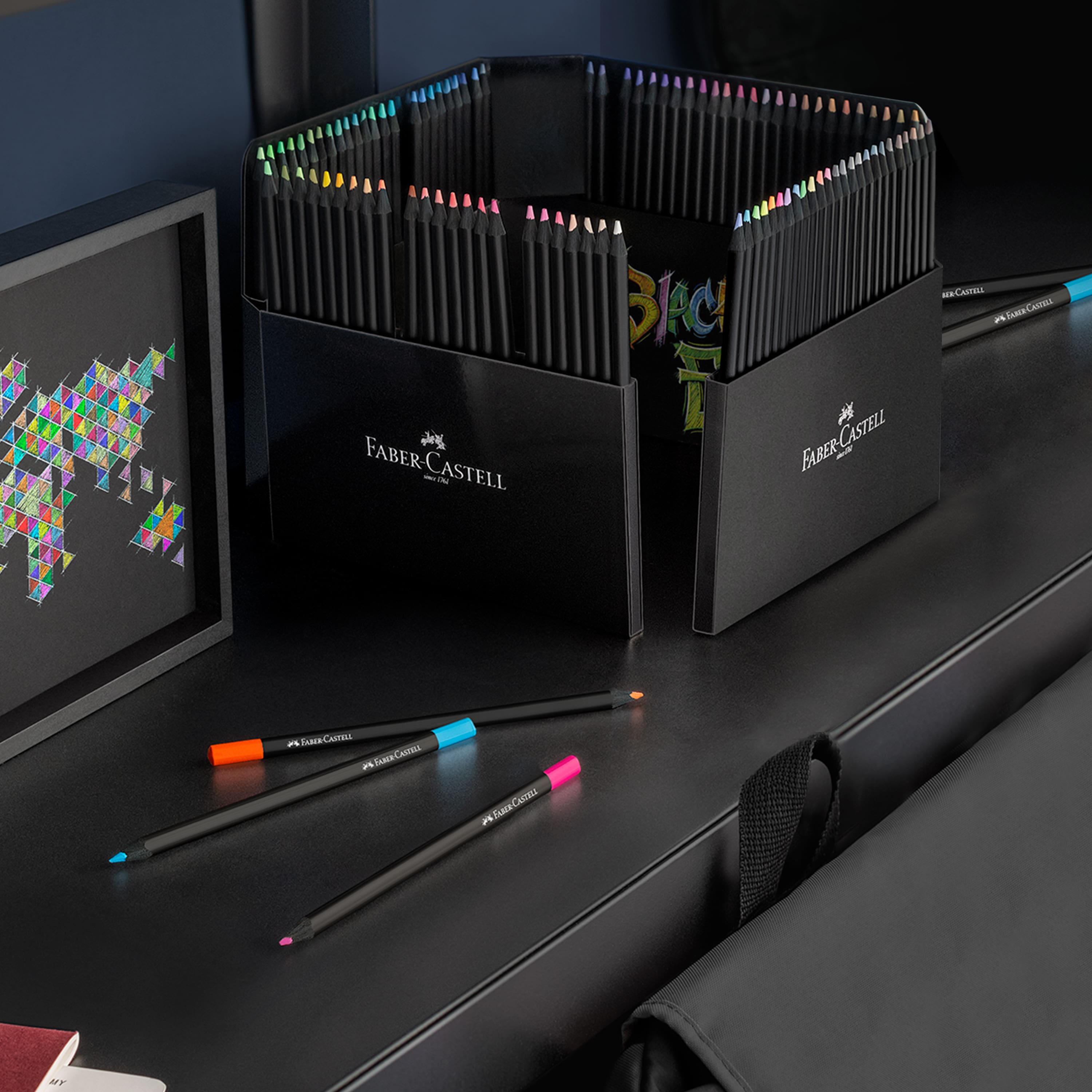 Faber-Castell&#xAE; Black Edition 100 Colored Pencils Set