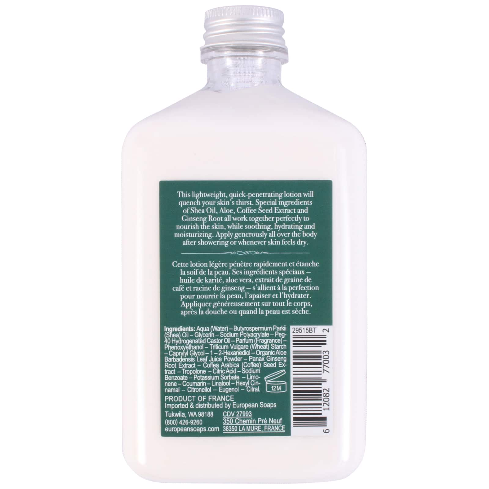 European Soaps Bergamot &#x26; Thyme Body Lotion