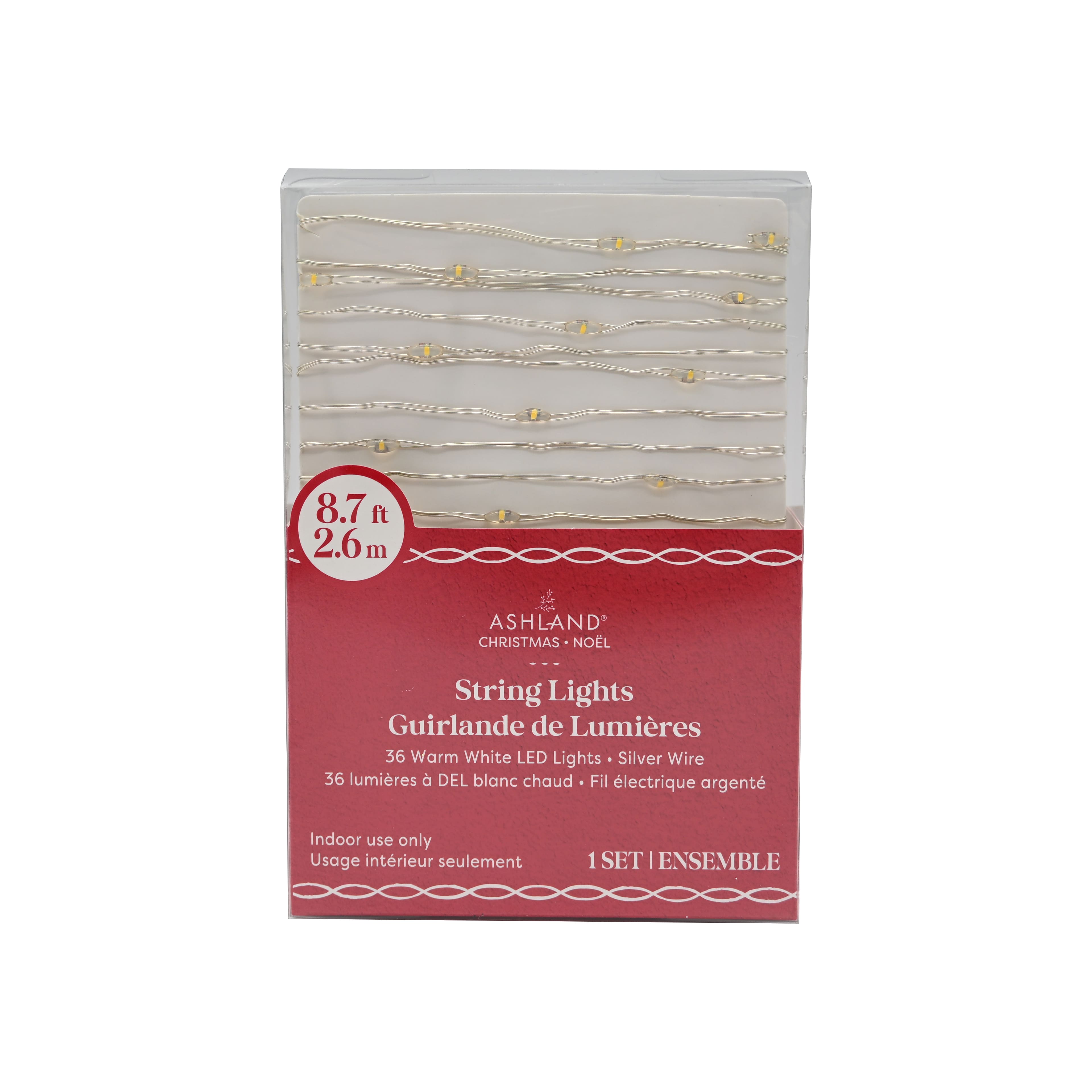36ct. Warm White LED String Lights by Ashland&#xAE;