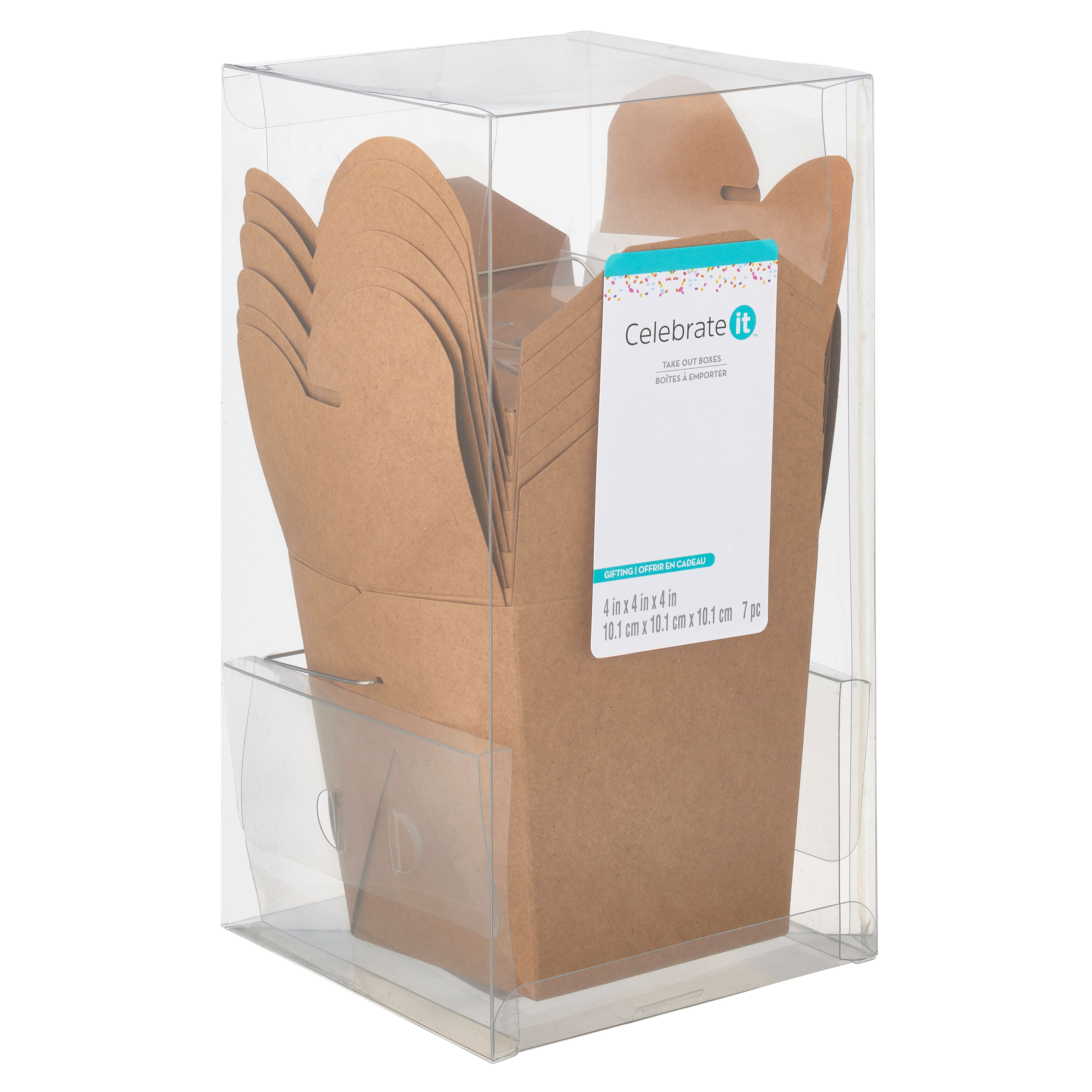 4" Kraft Take-Out Box Set by Celebrate It™
