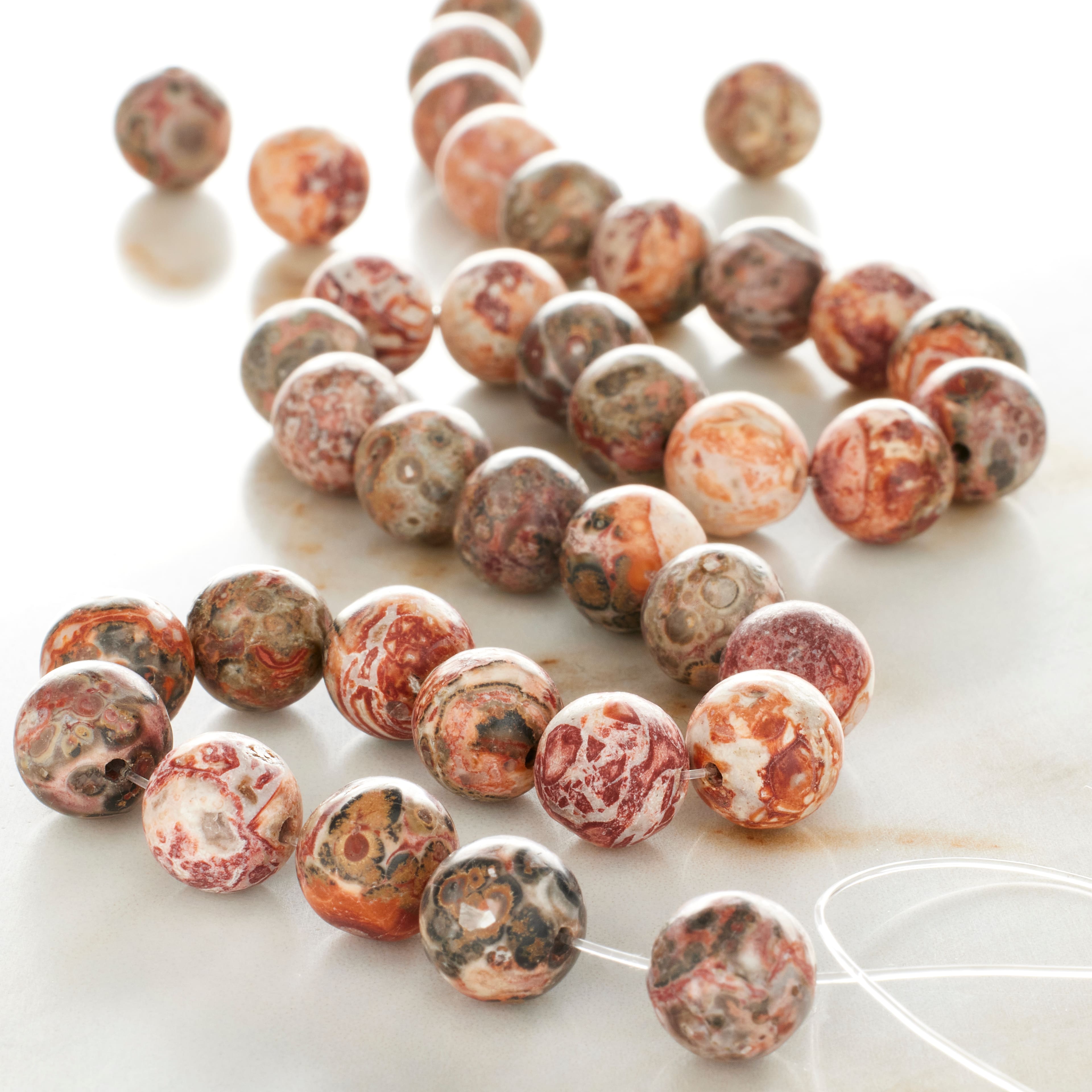 12 Pack: Leopard Jasper Round Beads, 8mm by Bead Landing™