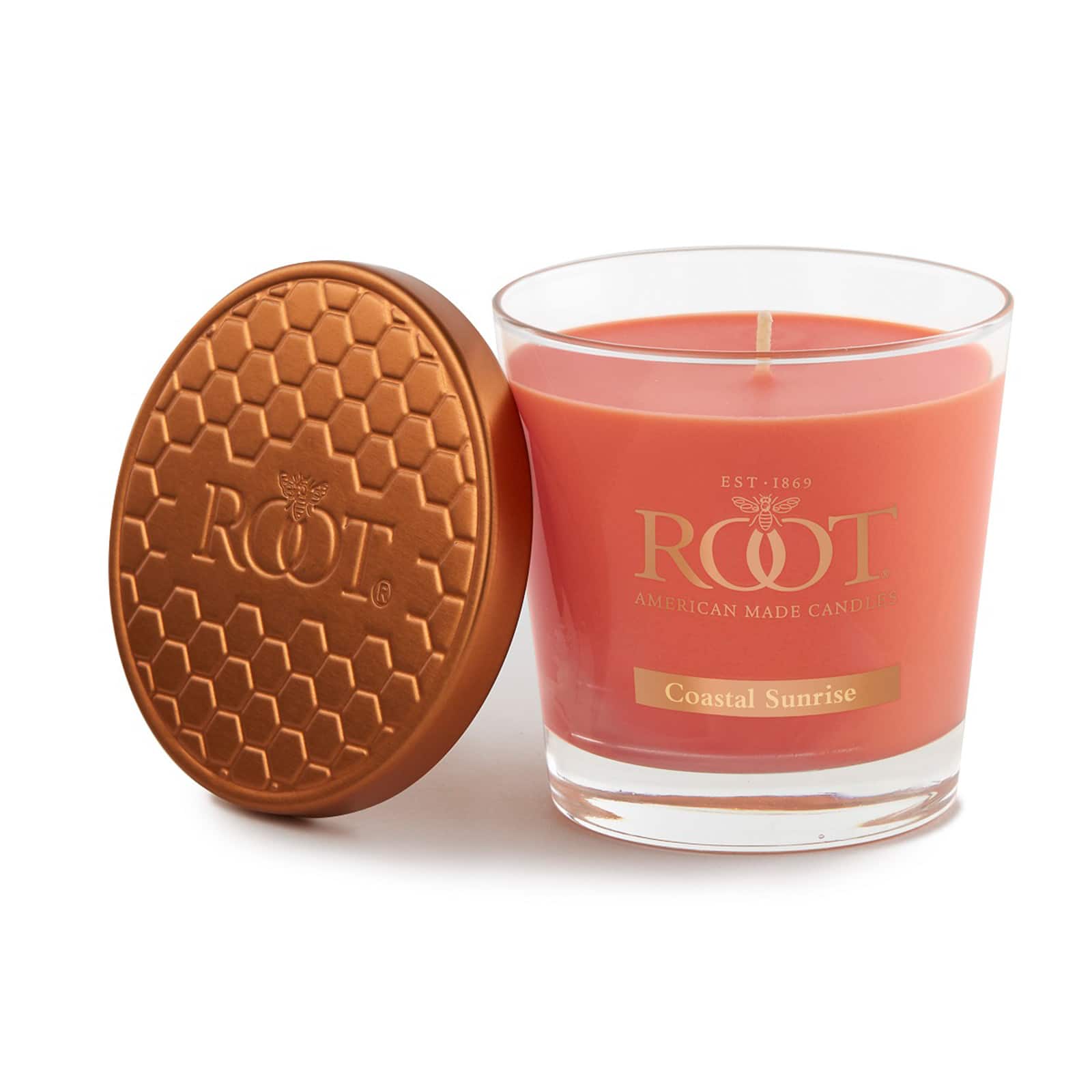 Root Candles 6.3oz. Small Scented Honeycomb Veriglass Jar Candle