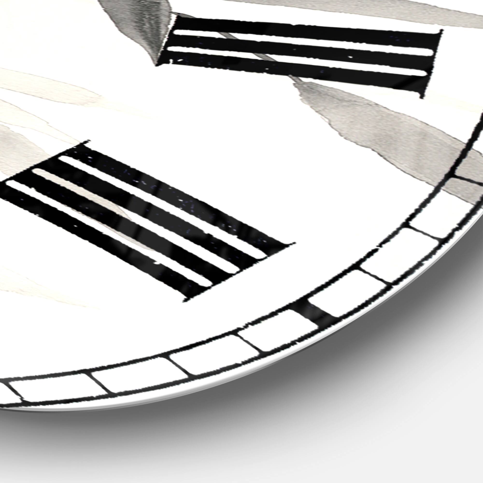 Designart &#x27;Simplist Bamboo Leaves V Lodge Wall Clock