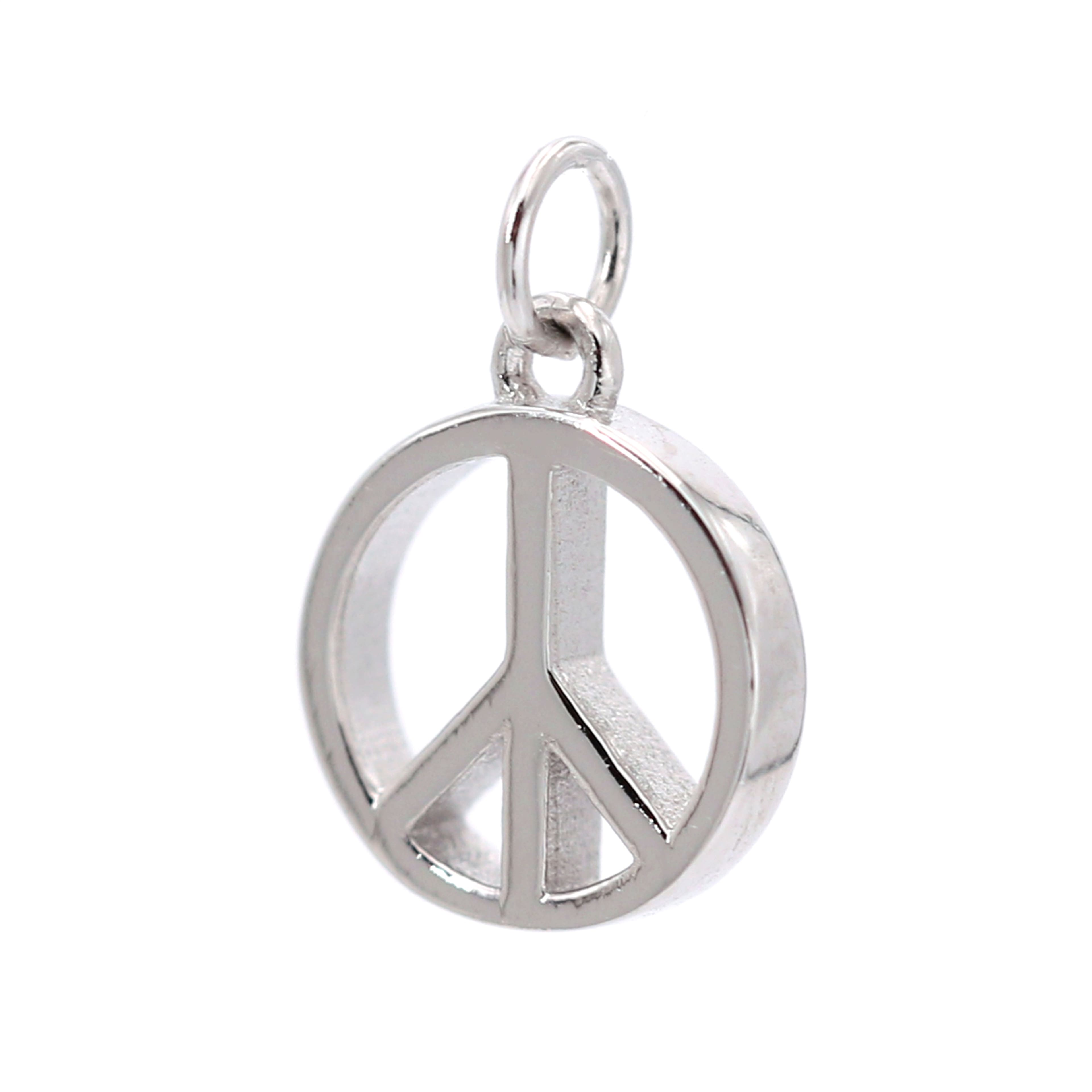 Sterling Silver Peace Icon Charm by Bead Landing&#x2122;