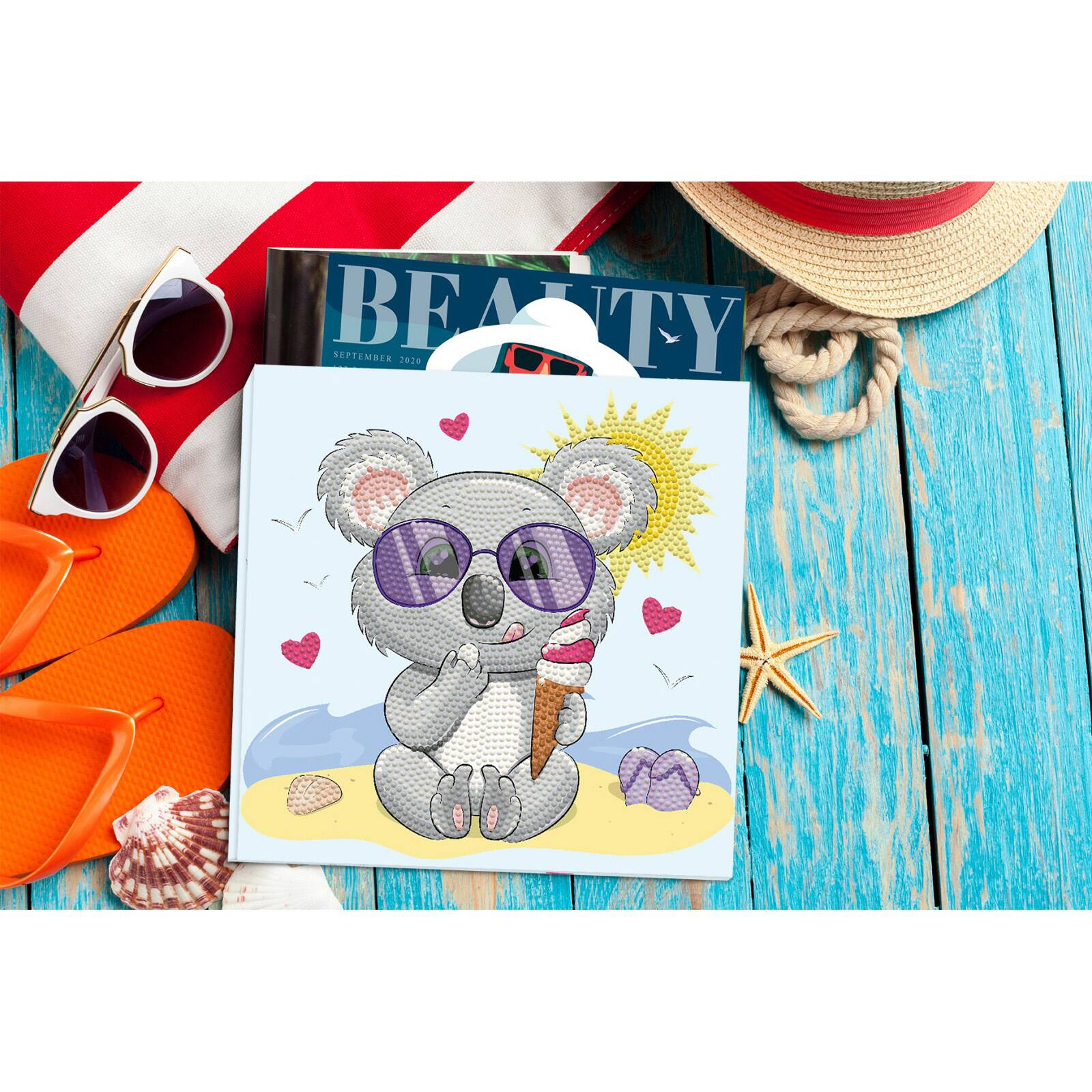 Diamond Dotz® Koala Cream DOTZ® BOX Diamond Painting Kit