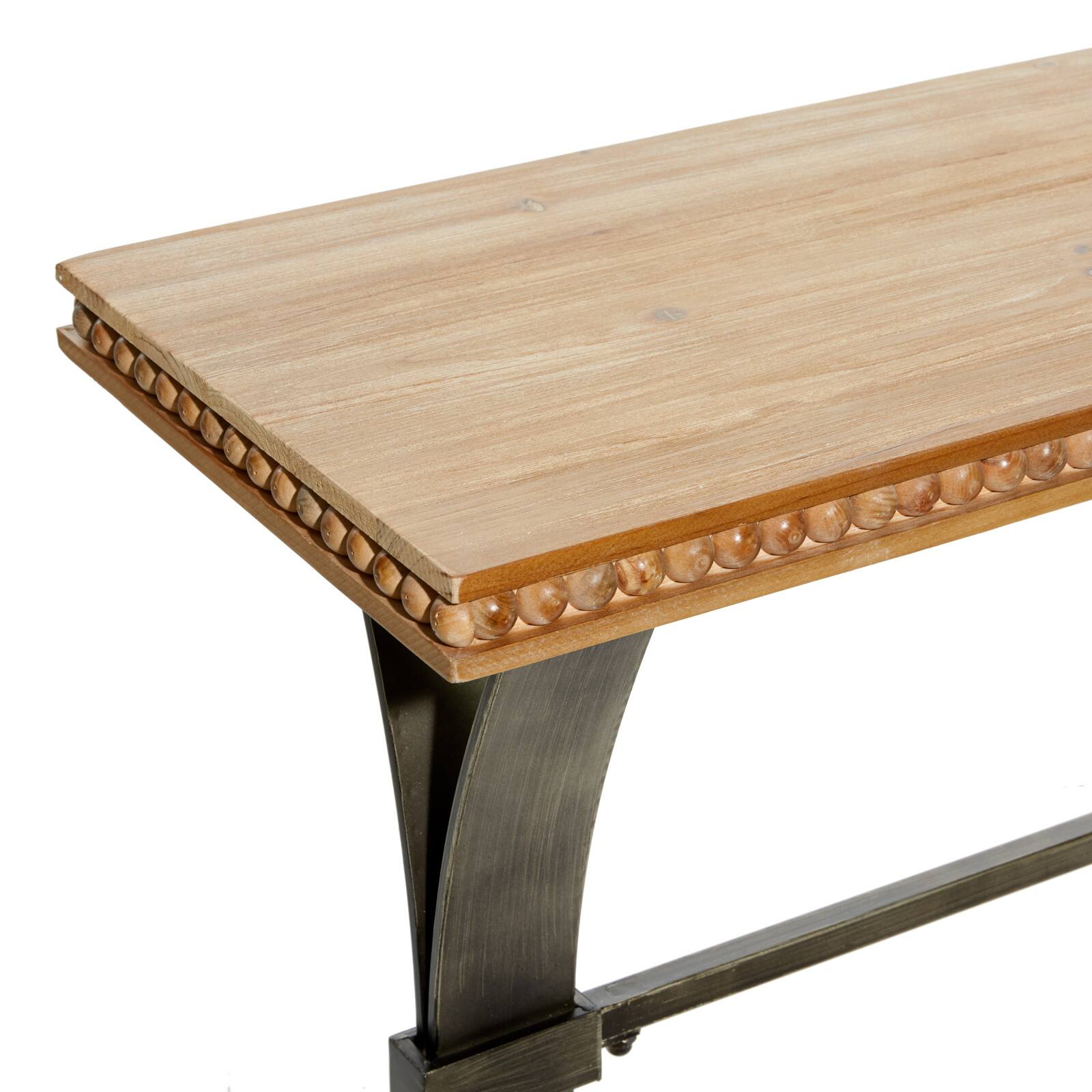 Brown Industrial Wood Console Table, 31&#x22; x 51&#x22;