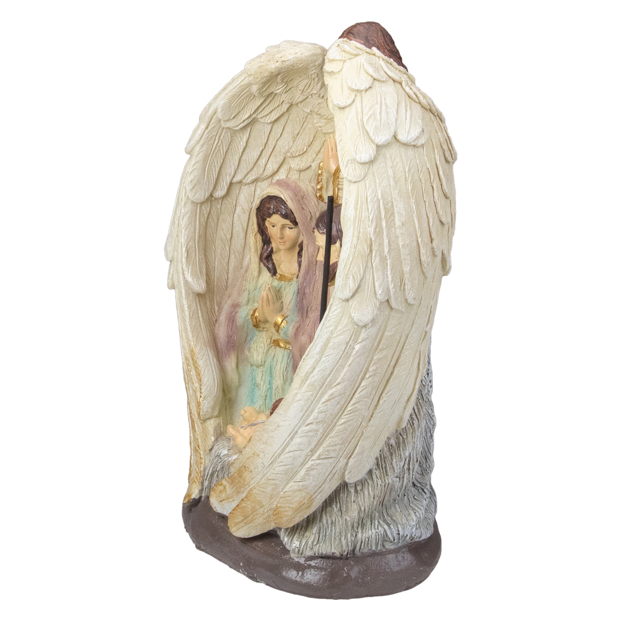 11.25&#x27;&#x27; Holy Family and Angel Christmas Nativity Decoration