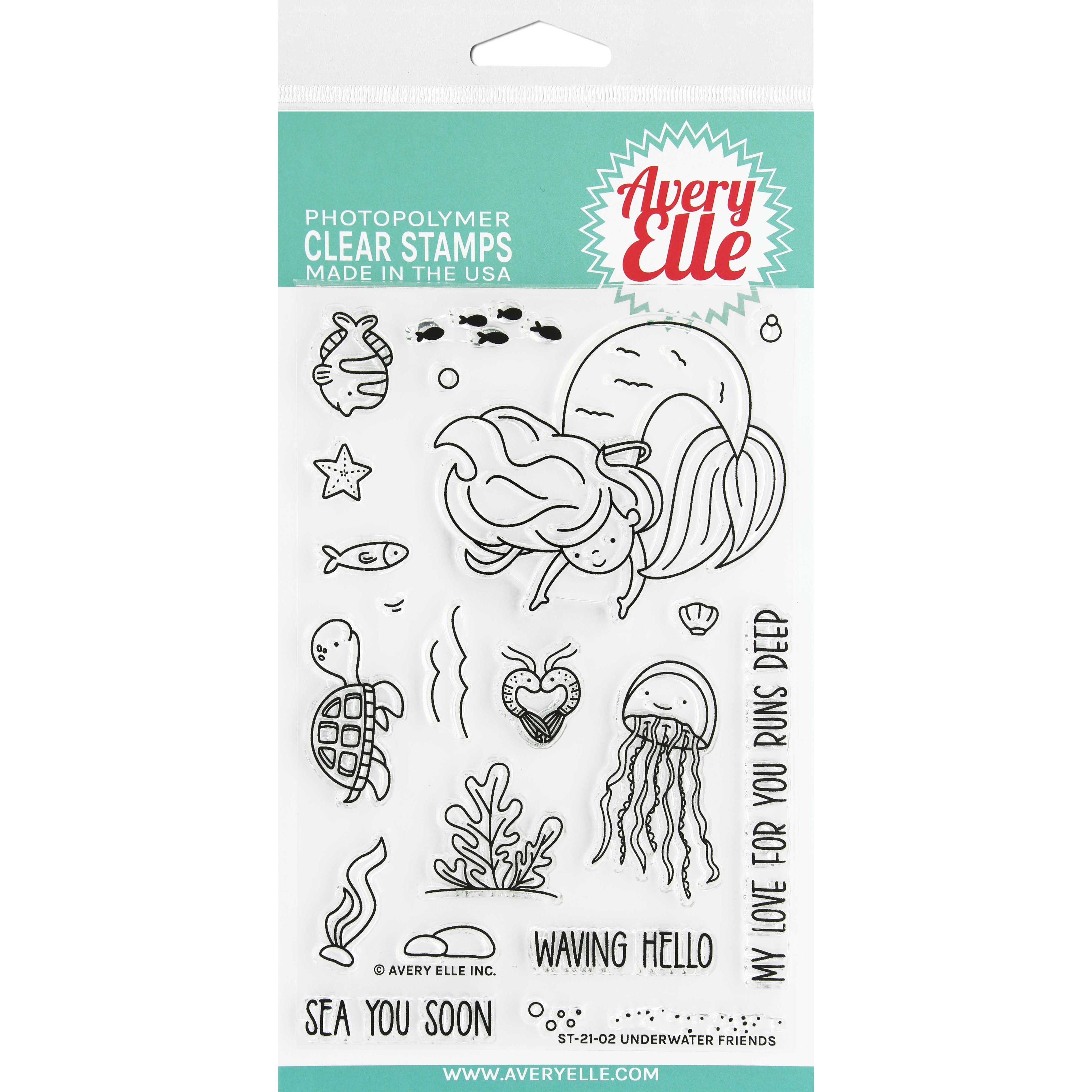 Avery Elle Underwater Friends Clear Stamps | Michaels