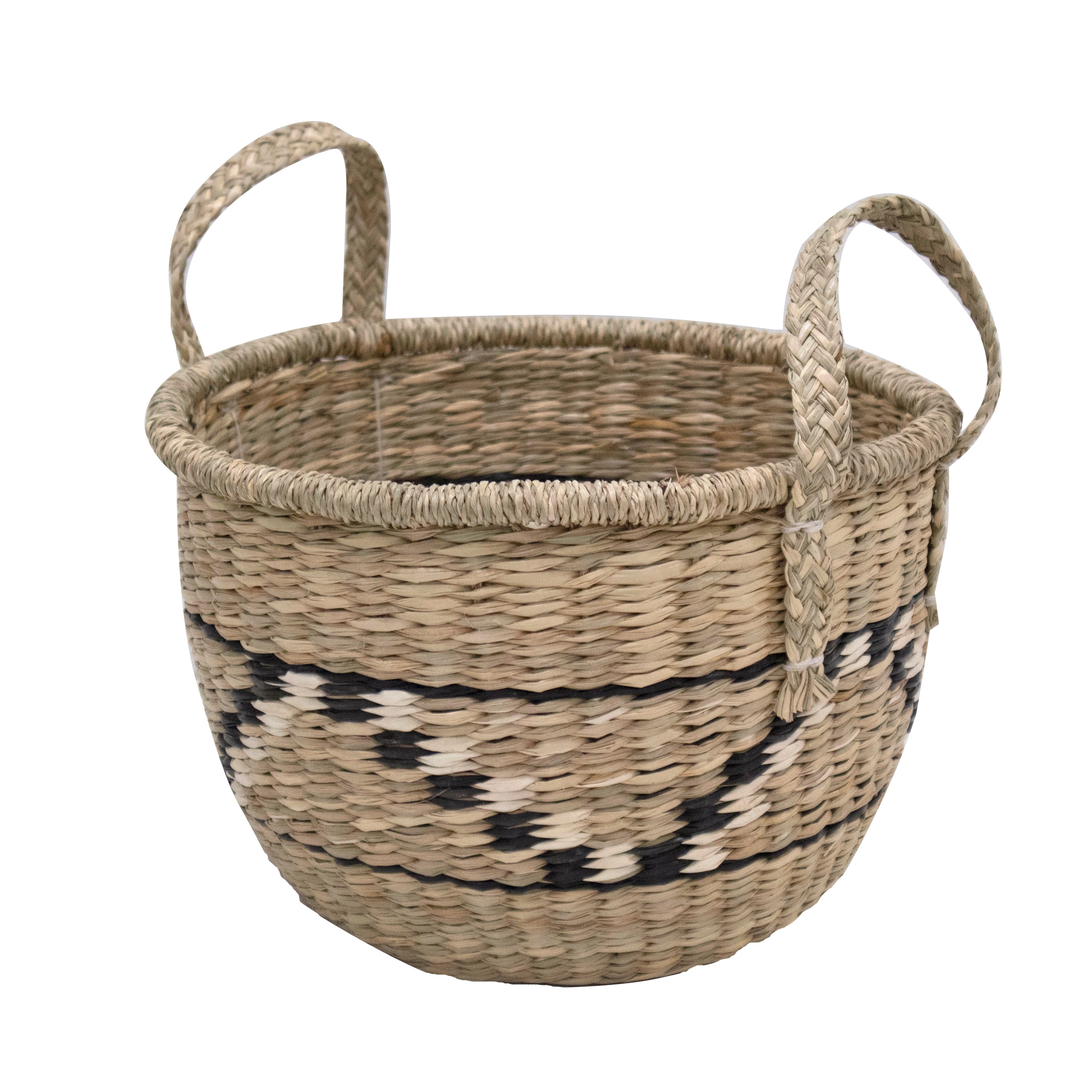 11.75&#x22; Natural Santa Fe Woven Seagrass Basket with Handles by Ashland&#xAE;