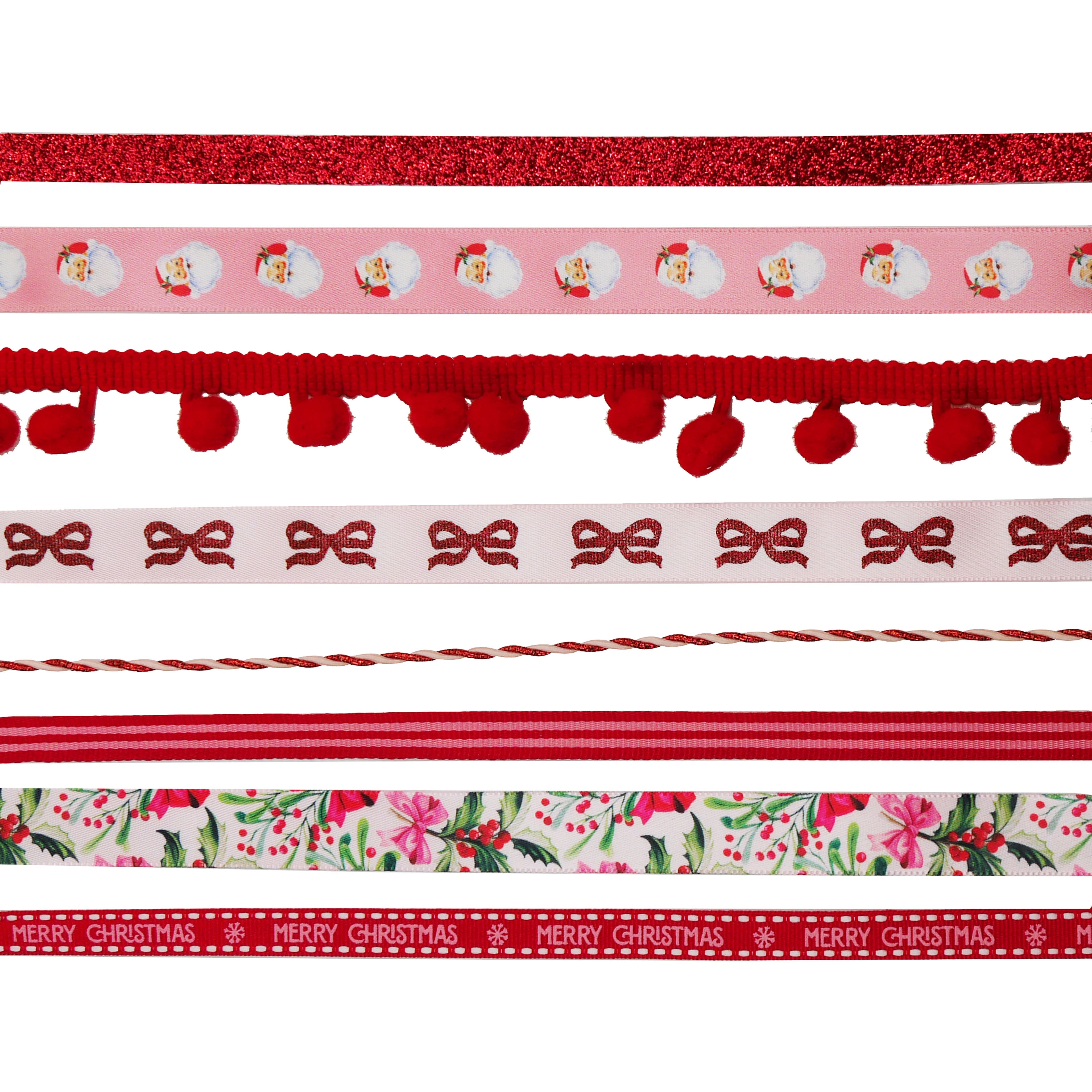 Holly Jolly Christmas Value Pack Ribbon by Celebrate It&#xAE;