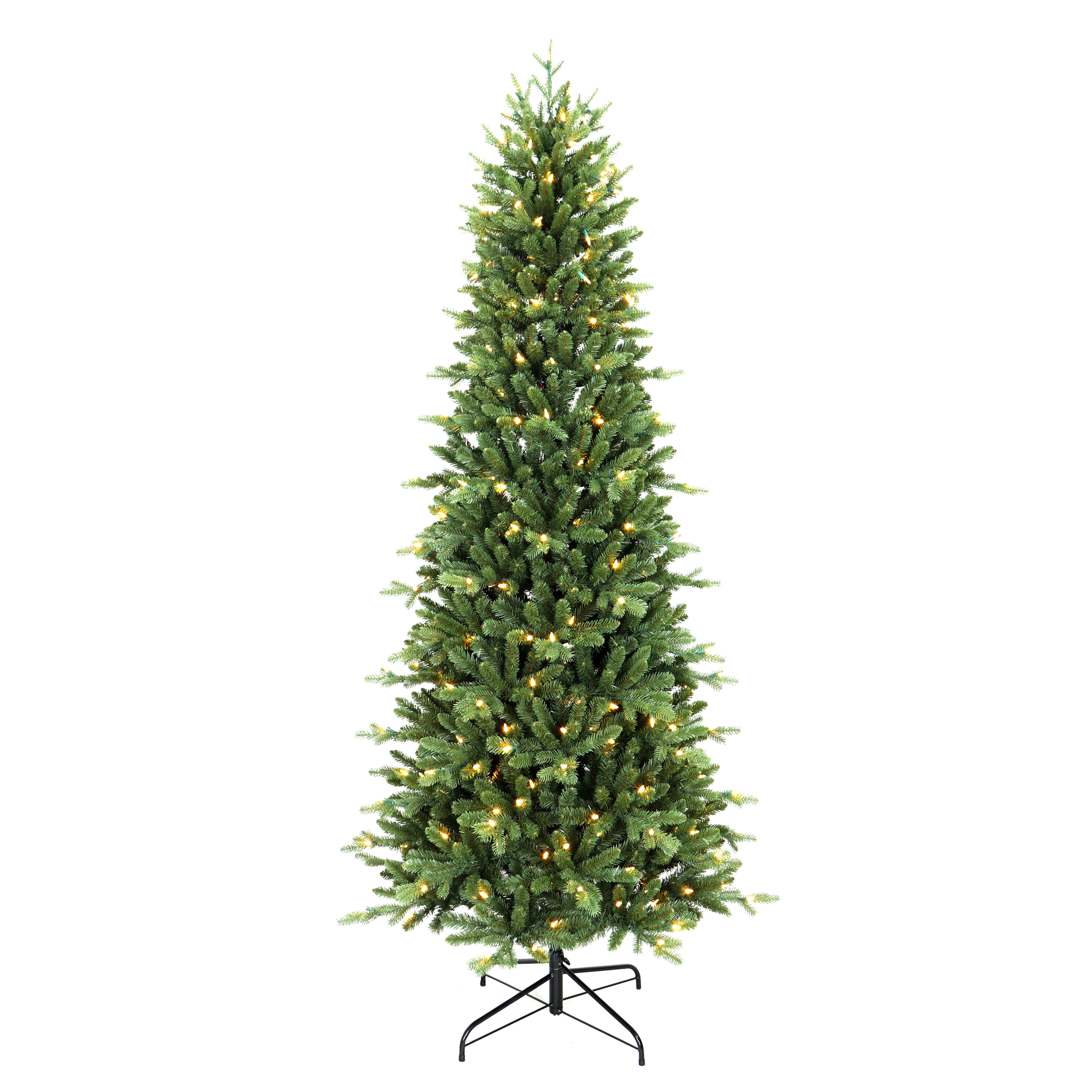 7.5ft. Pre-Lit Glenwood Slim Artificial Christmas Tree, Warm White LED Lights by Ashland&#xAE;