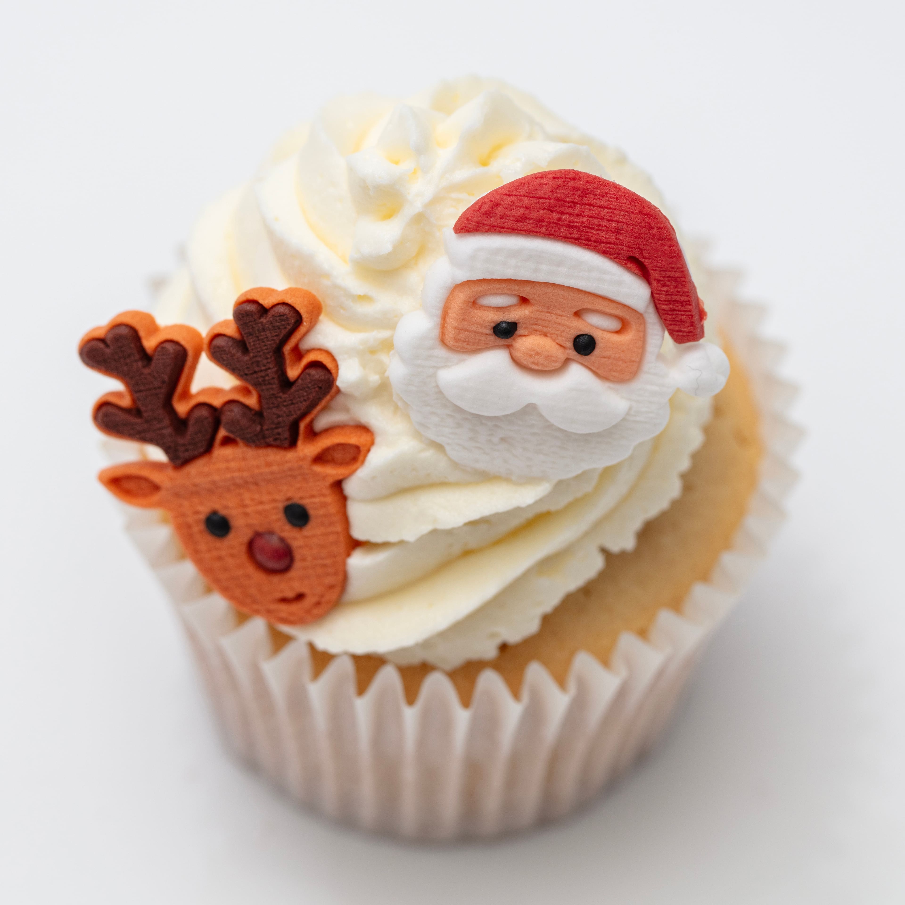 PME Cake Sweet Street® Jumbo Santa & Rudolph Icing Decorations