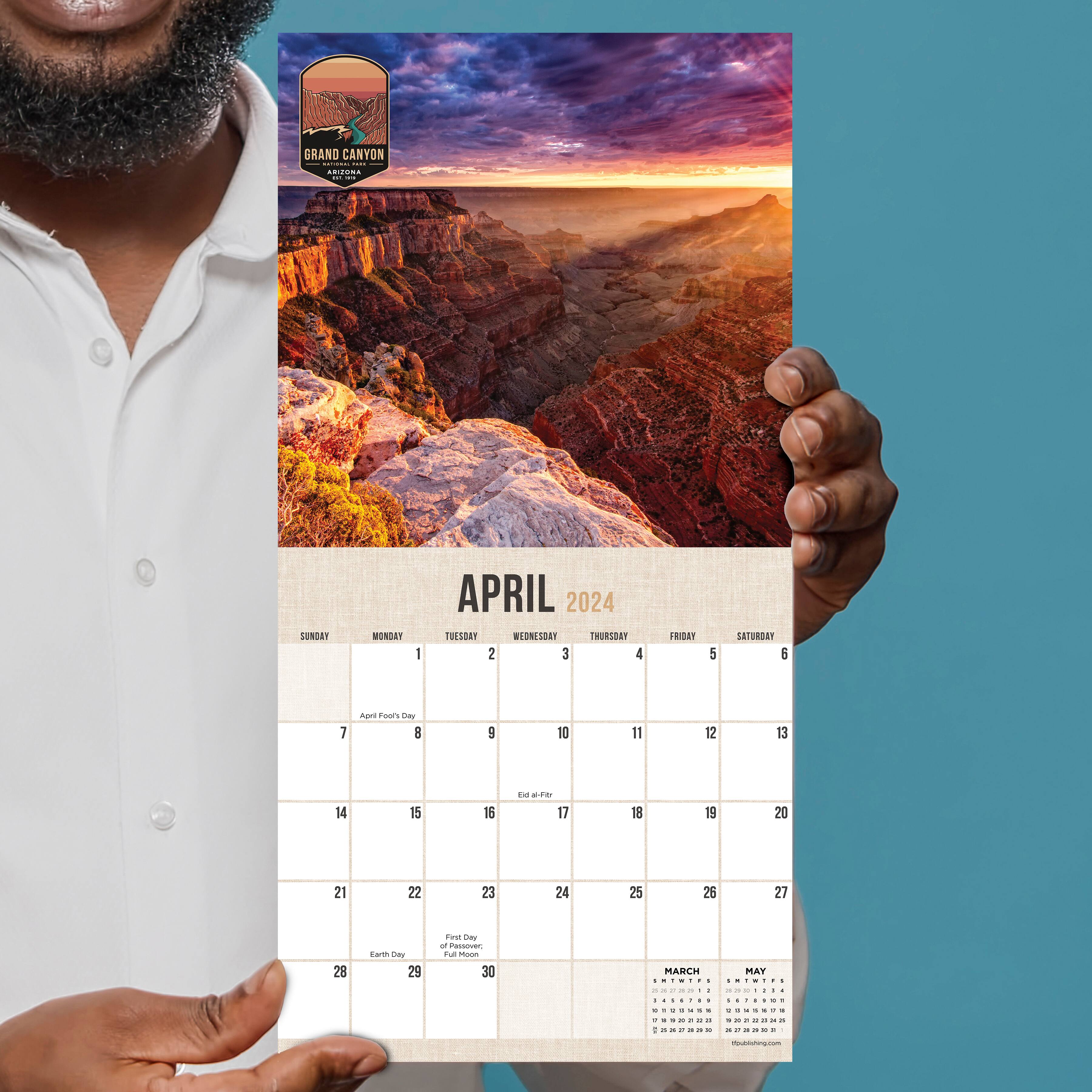 TF Publishing 2024 National Parks Mini Calendar