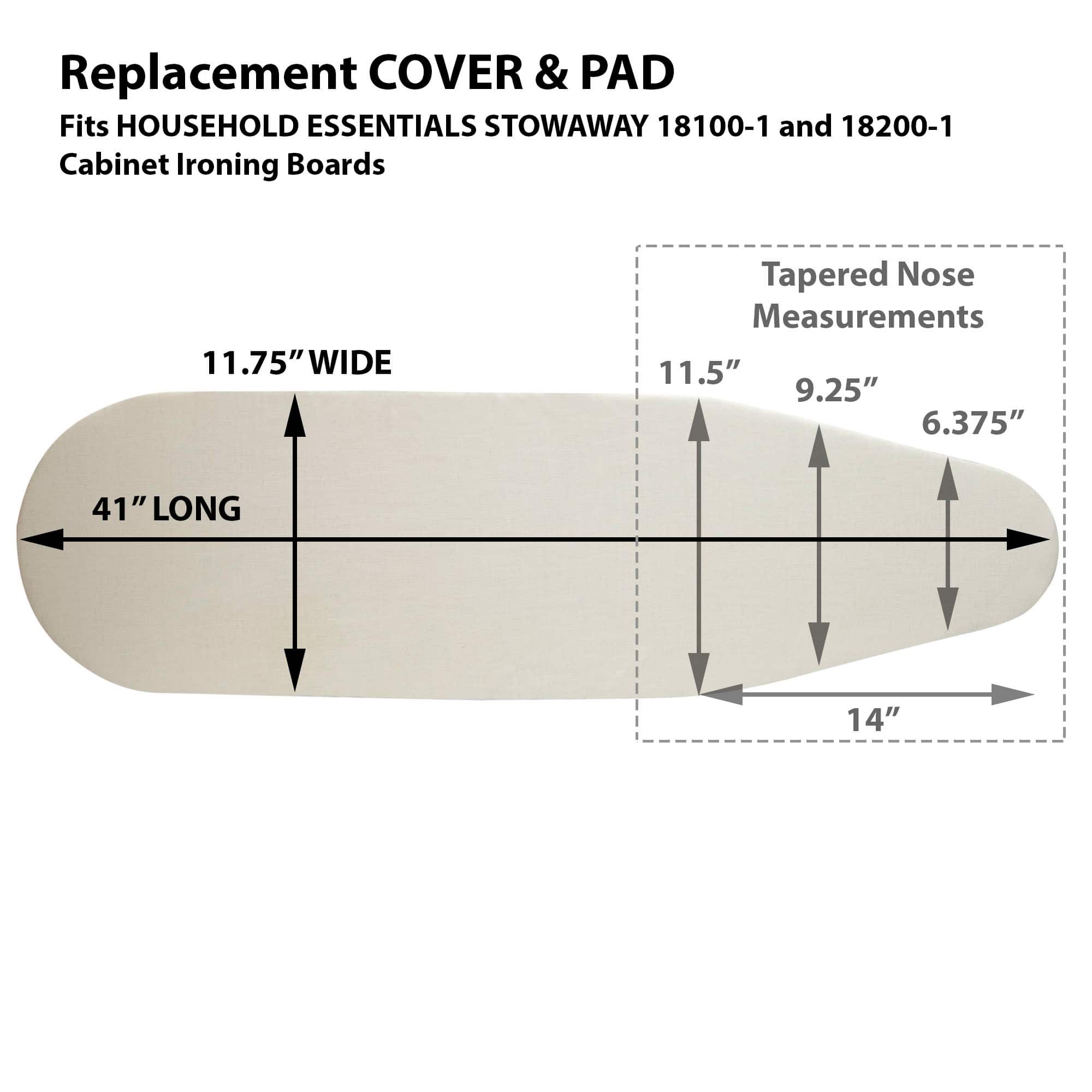 Stow Away&#xAE; Tabletop Ironing Board Cover