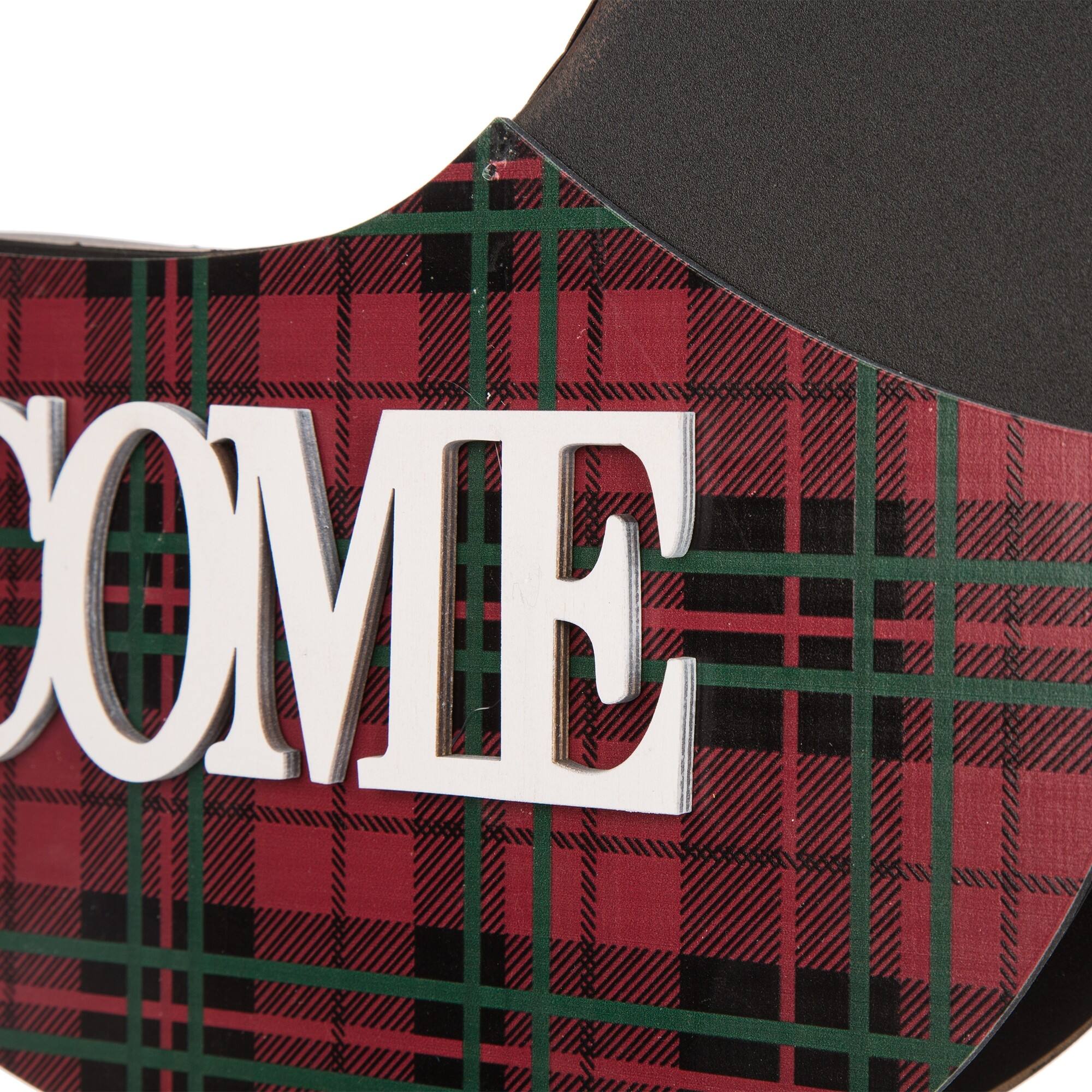 Glitzhome&#xAE; 22&#x22; Wood &#x26; Metal Dachshund Welcome Porch Sign
