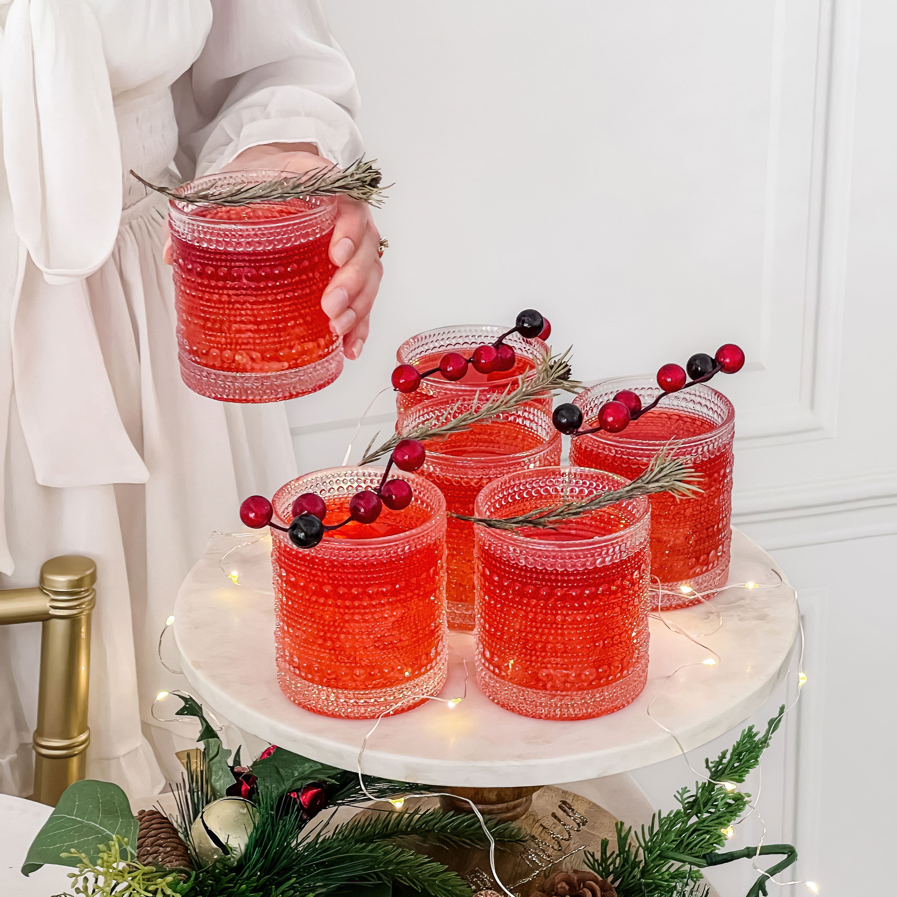 Kate Aspen® 10oz. Textured Beaded Glass Set