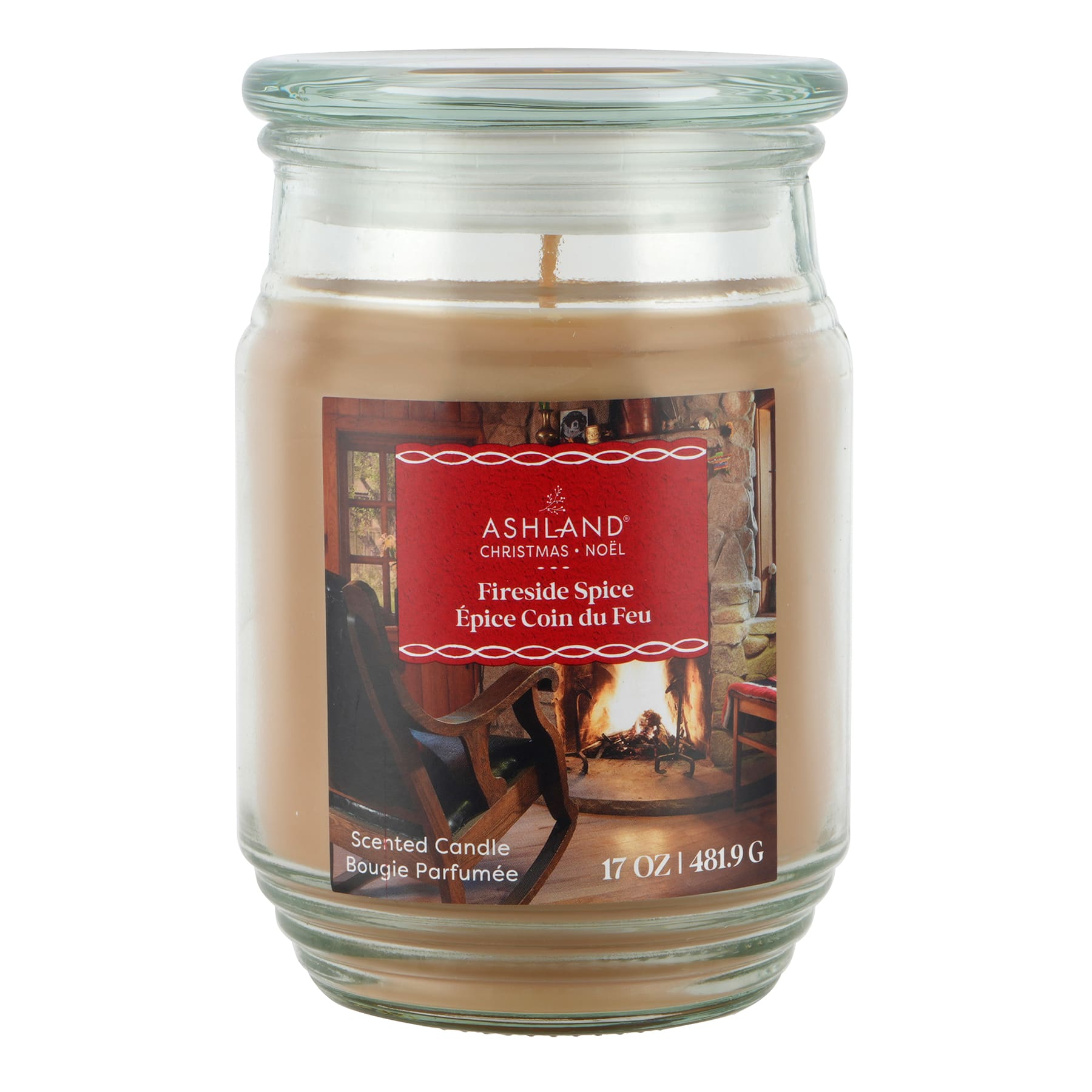 17oz. Fireside Spice Scented Jar Candle by Ashland&#xAE;