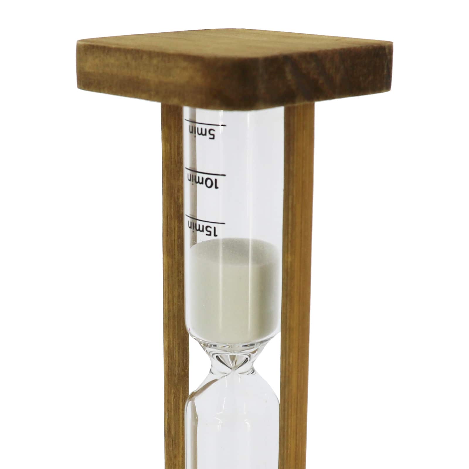5.5&#x22; Natural Wood &#x26; Glass 15-Minute Timer by Ashland&#xAE;