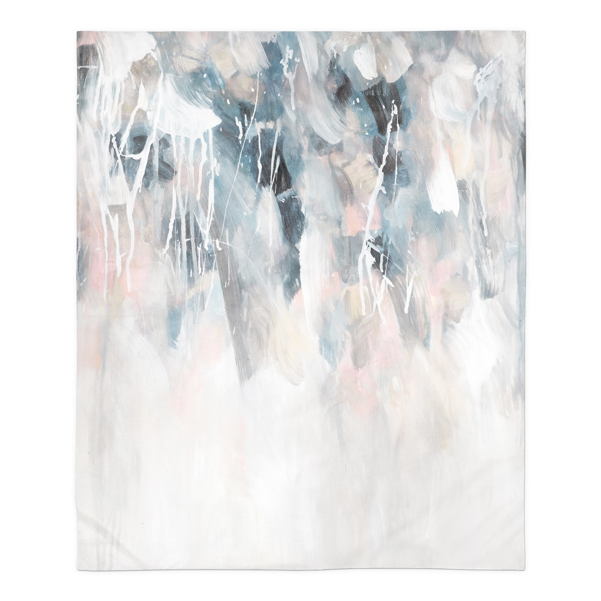 Muted Pastel Painting Sherpa Fleece Blanket