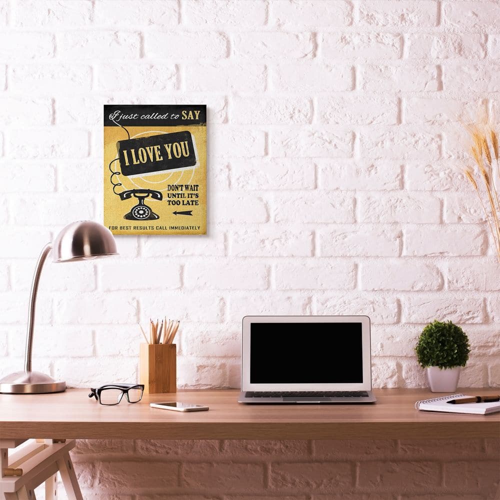 Stupell Industries Love Call Canvas Wall Art