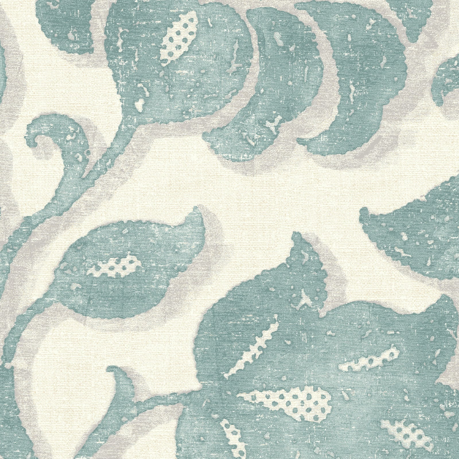 PKL Studio Mint Imaginary Mist Cotton Home D&#xE9;cor Fabric