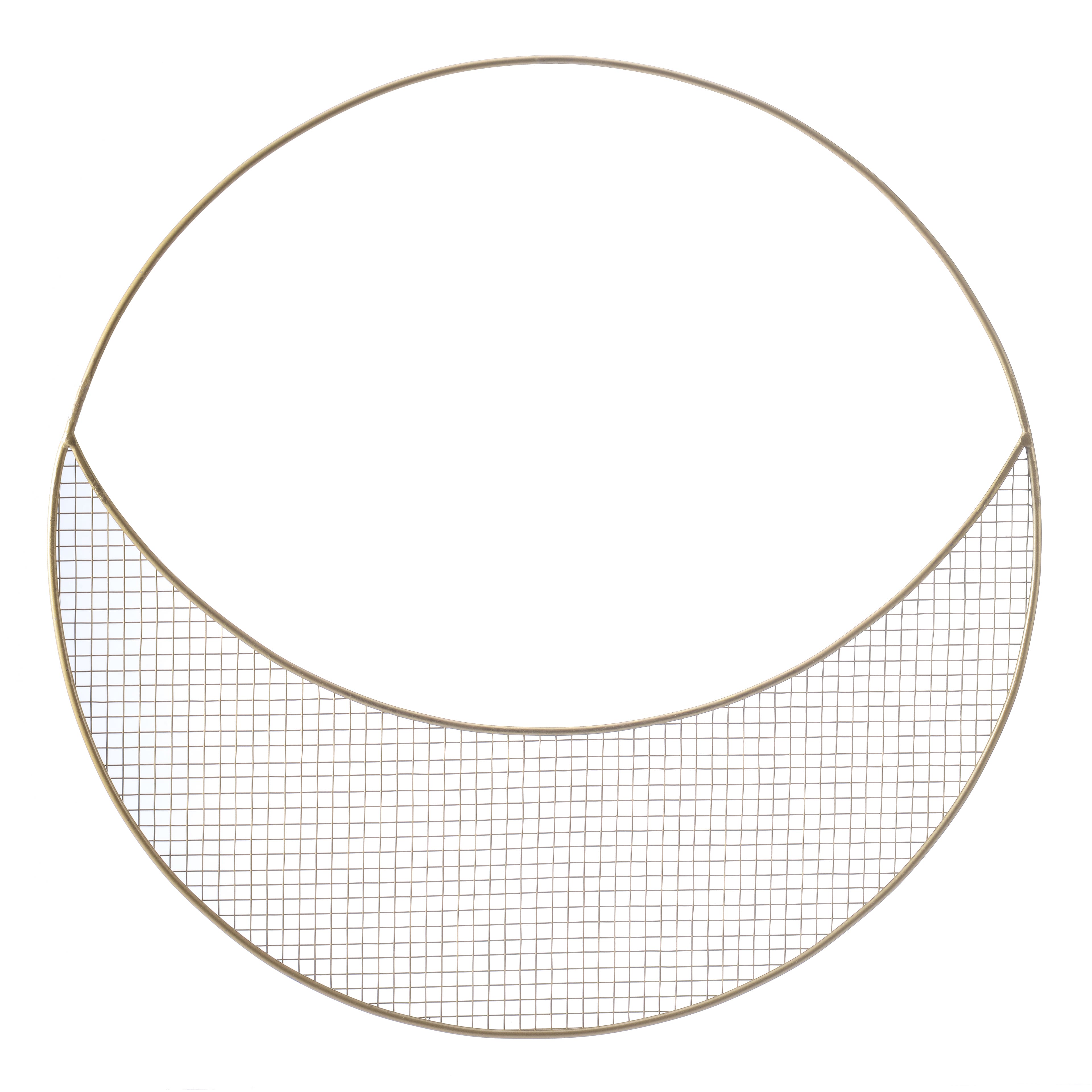16" Gold Wreath Form with Wire Mesh by Ashland®