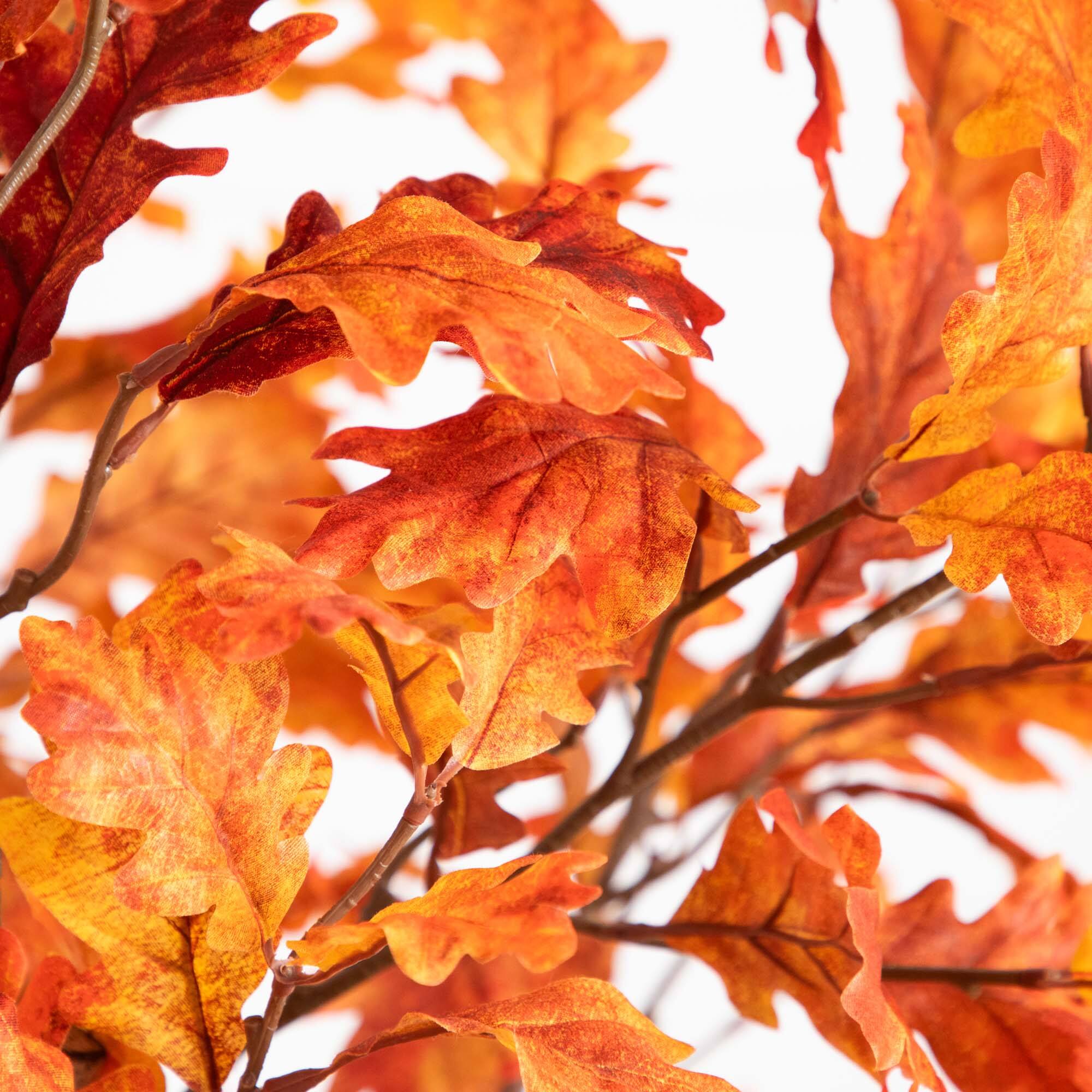 7ft. Potted Artificial Autumn Oak Tree