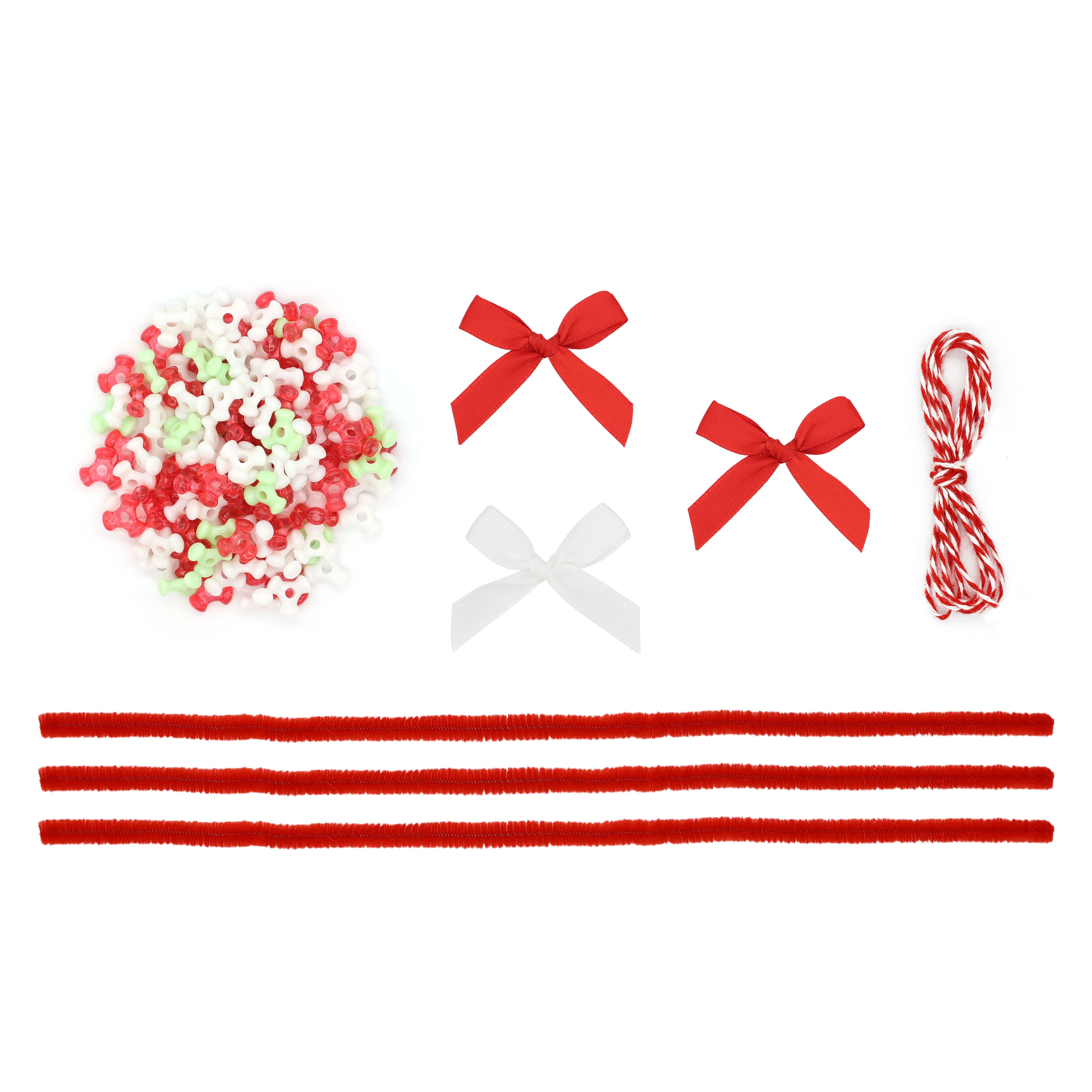 Candy Cane Bead Ornament Kit by Creatology&#x2122;