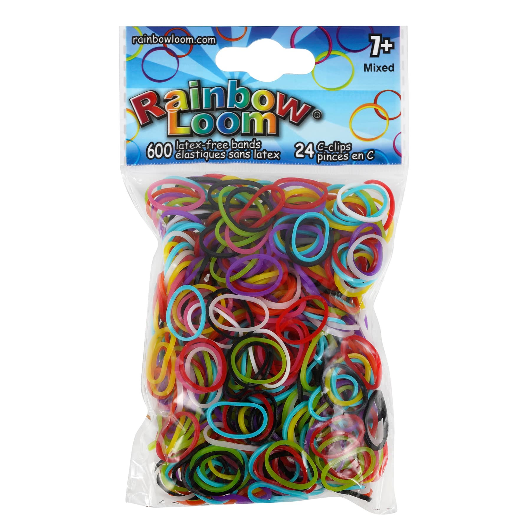 Rainbow Loom Rose Jelly Rubber Bands Refill C-clips