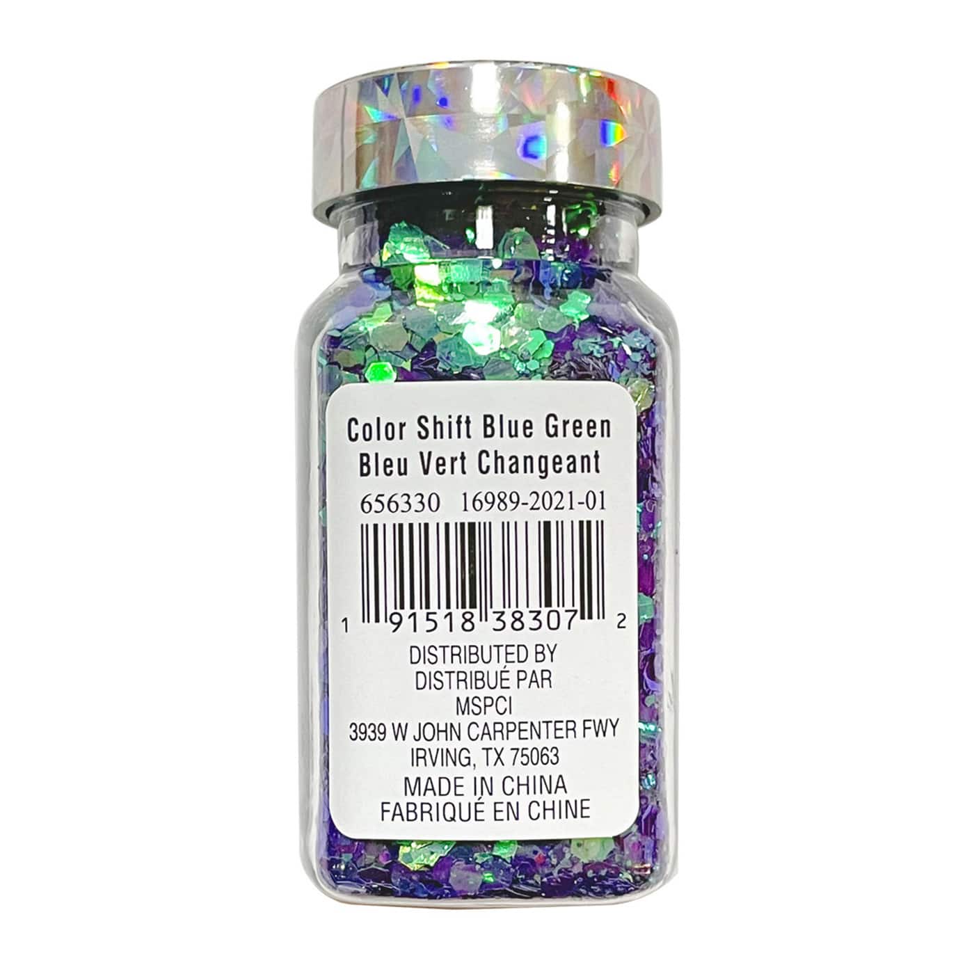12 Pack: Color Shift Blue & Green Polyester Glitter Mix by Recollections™