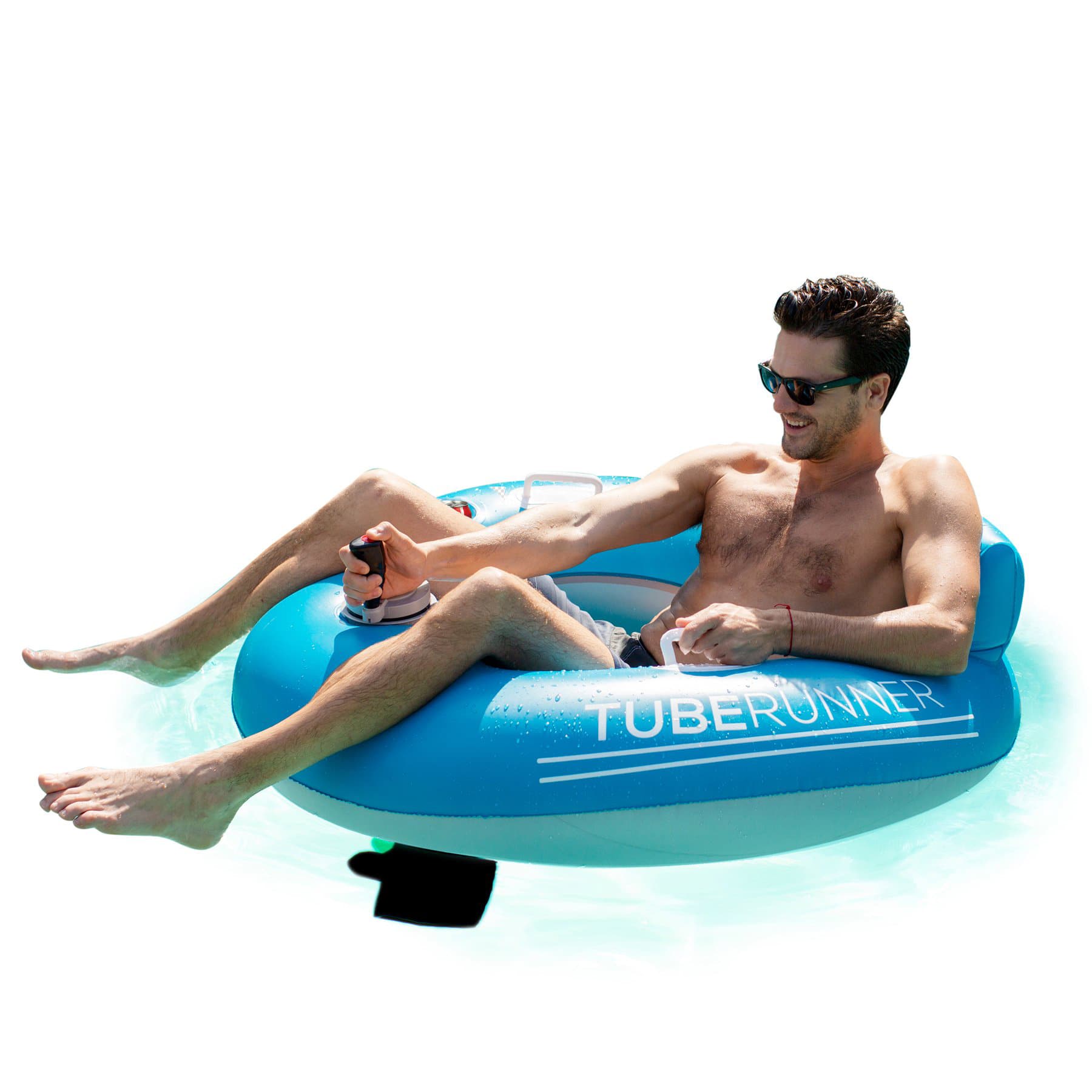 PoolCandy 48&#x22; Blue Motorized Tube Runner