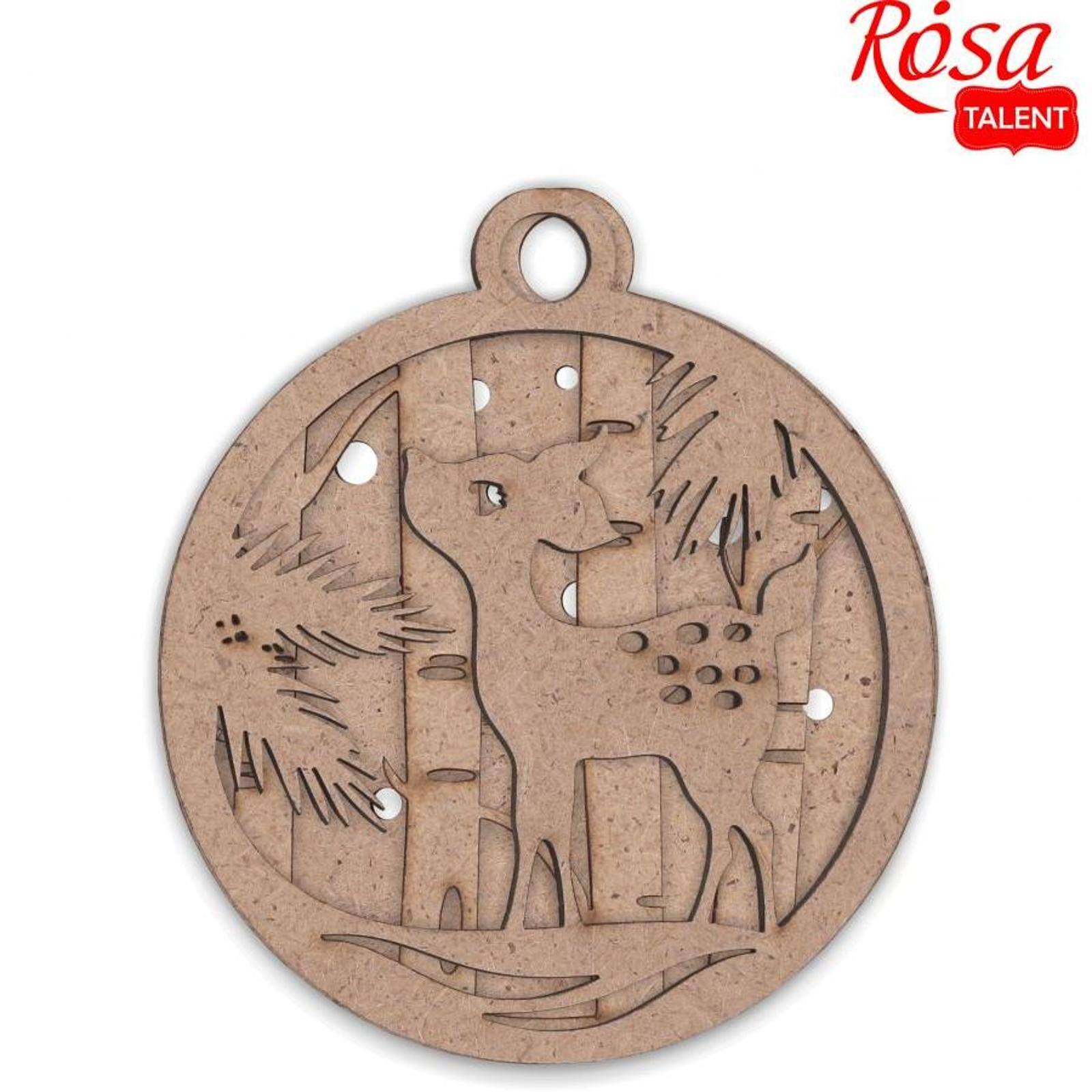 Rosa Talent 4" Winter Story Fiberboard Decorations Set
