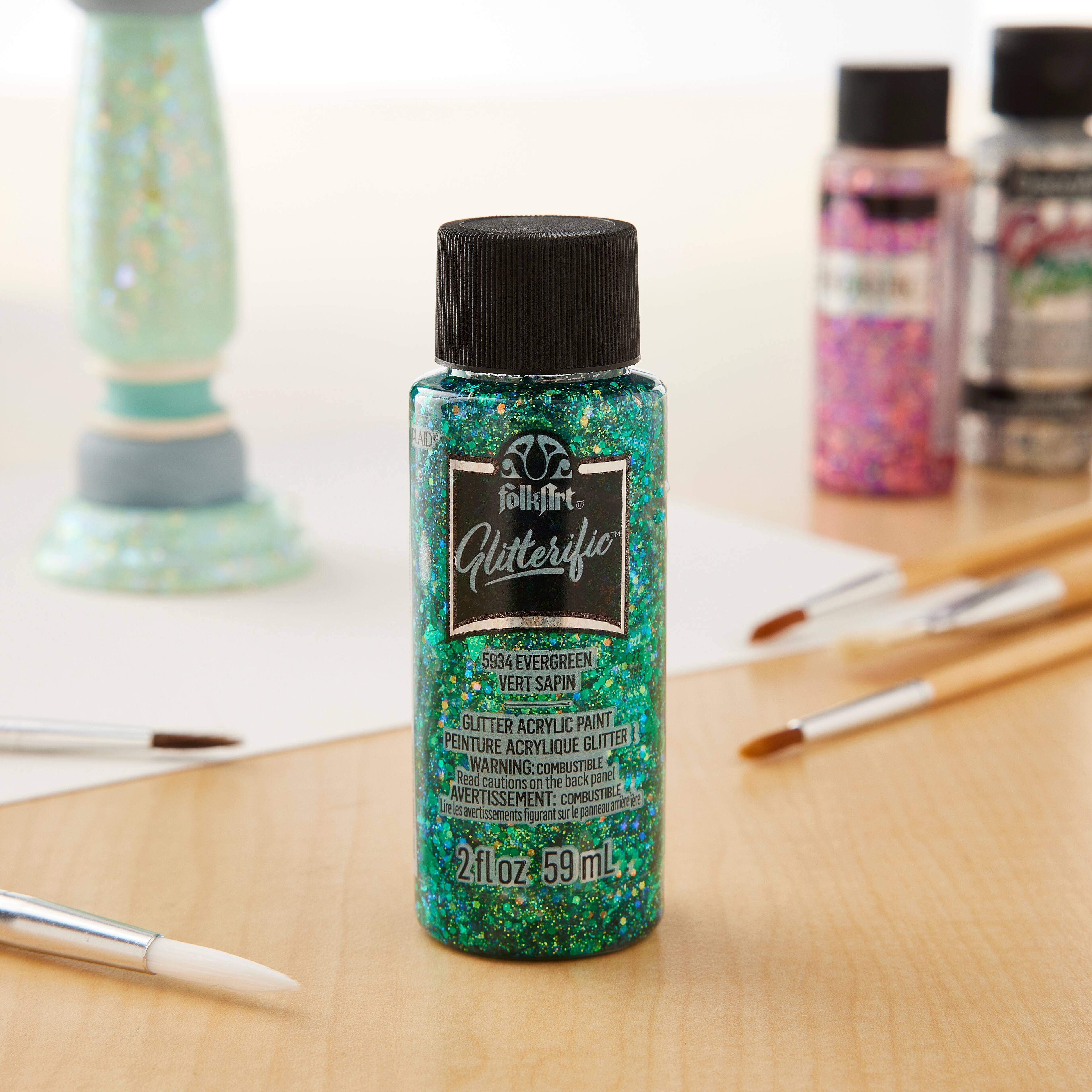 12 Pack: FolkArt® Glitterific™ Acrylic Paint