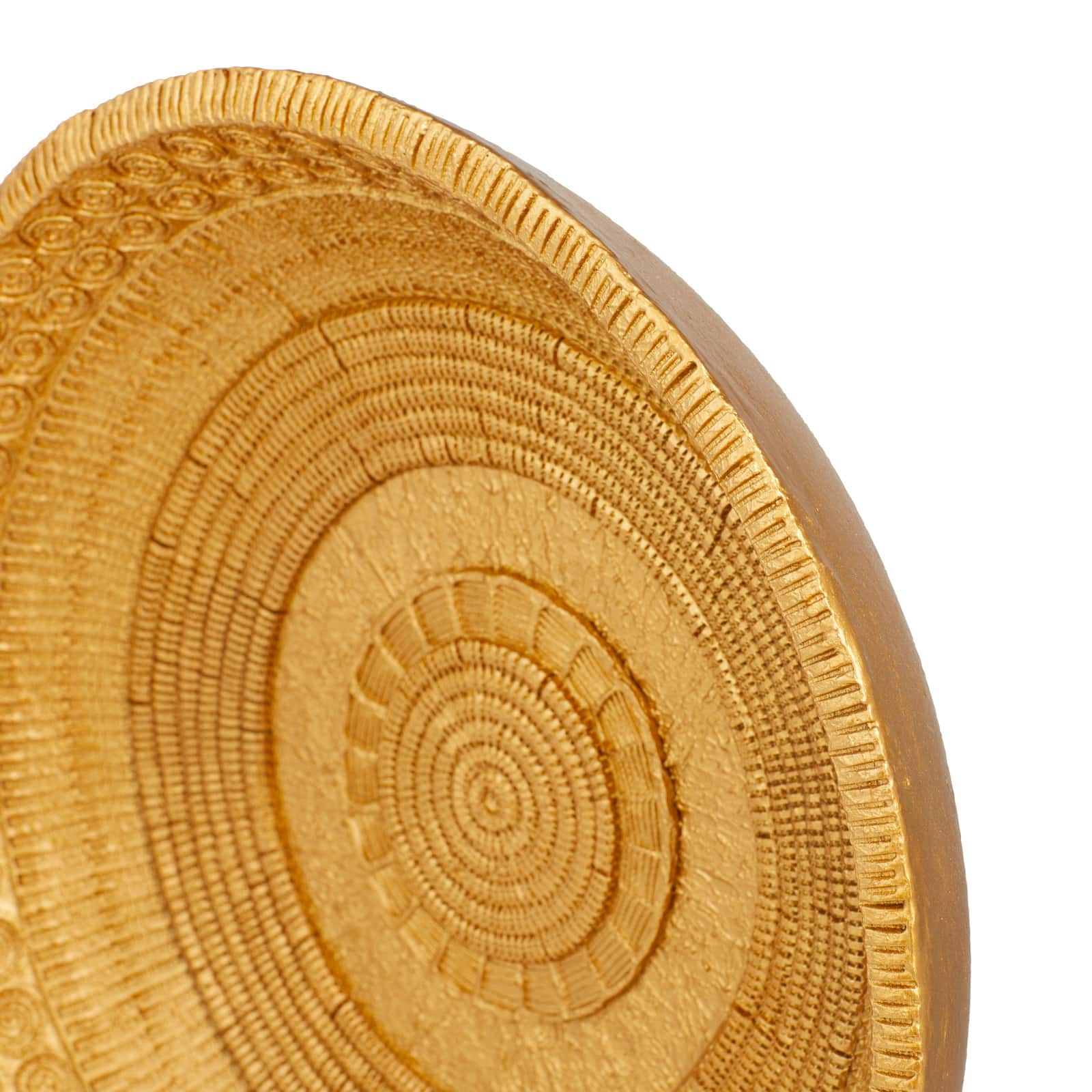 Gold Polystone Glam Sculpture, 20&#x22; x 13&#x22; x 6&#x22;