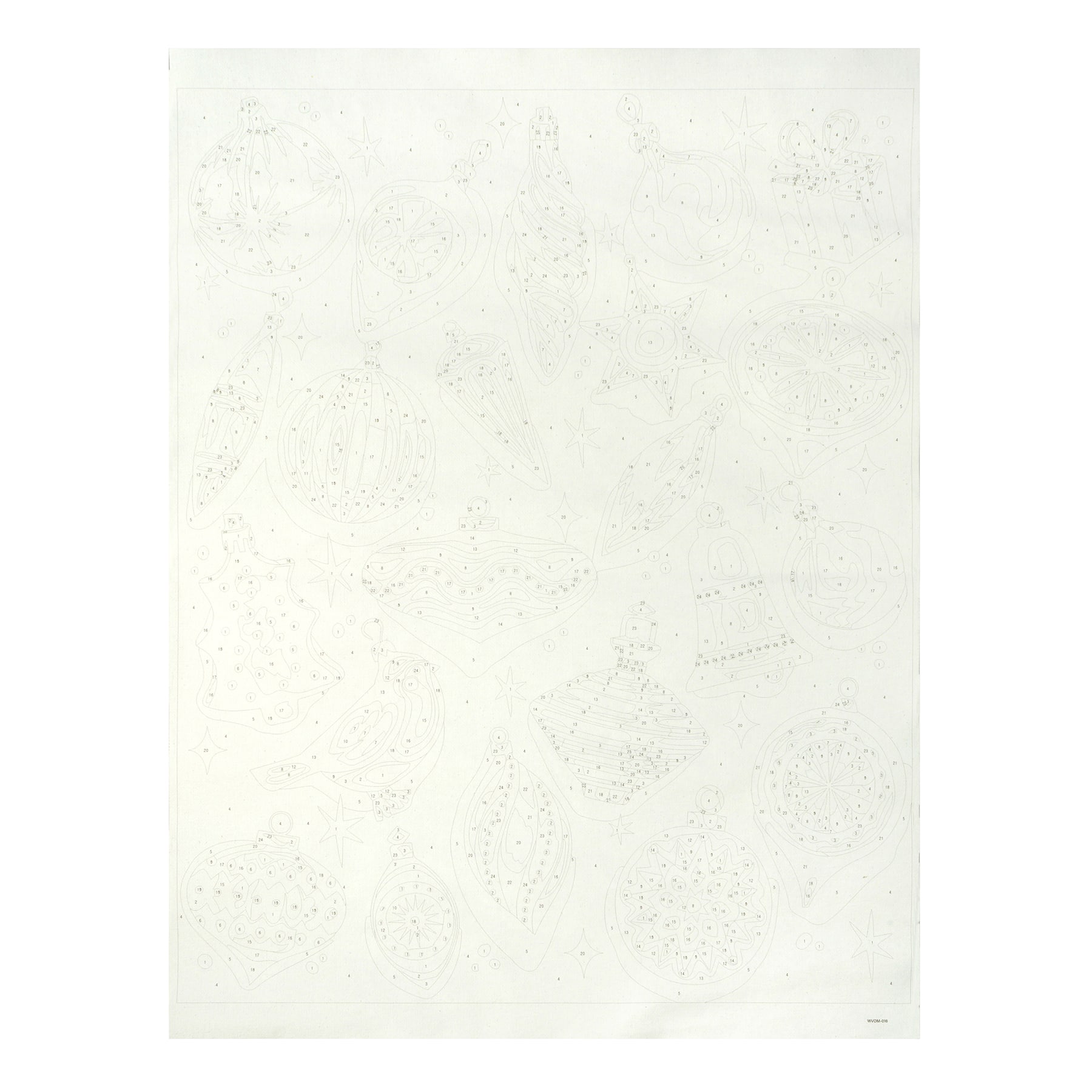 16&#x22; x 20&#x22; Christmas Ornaments Paint-by-Number Kit by Artist&#x27;s Loft&#x2122;