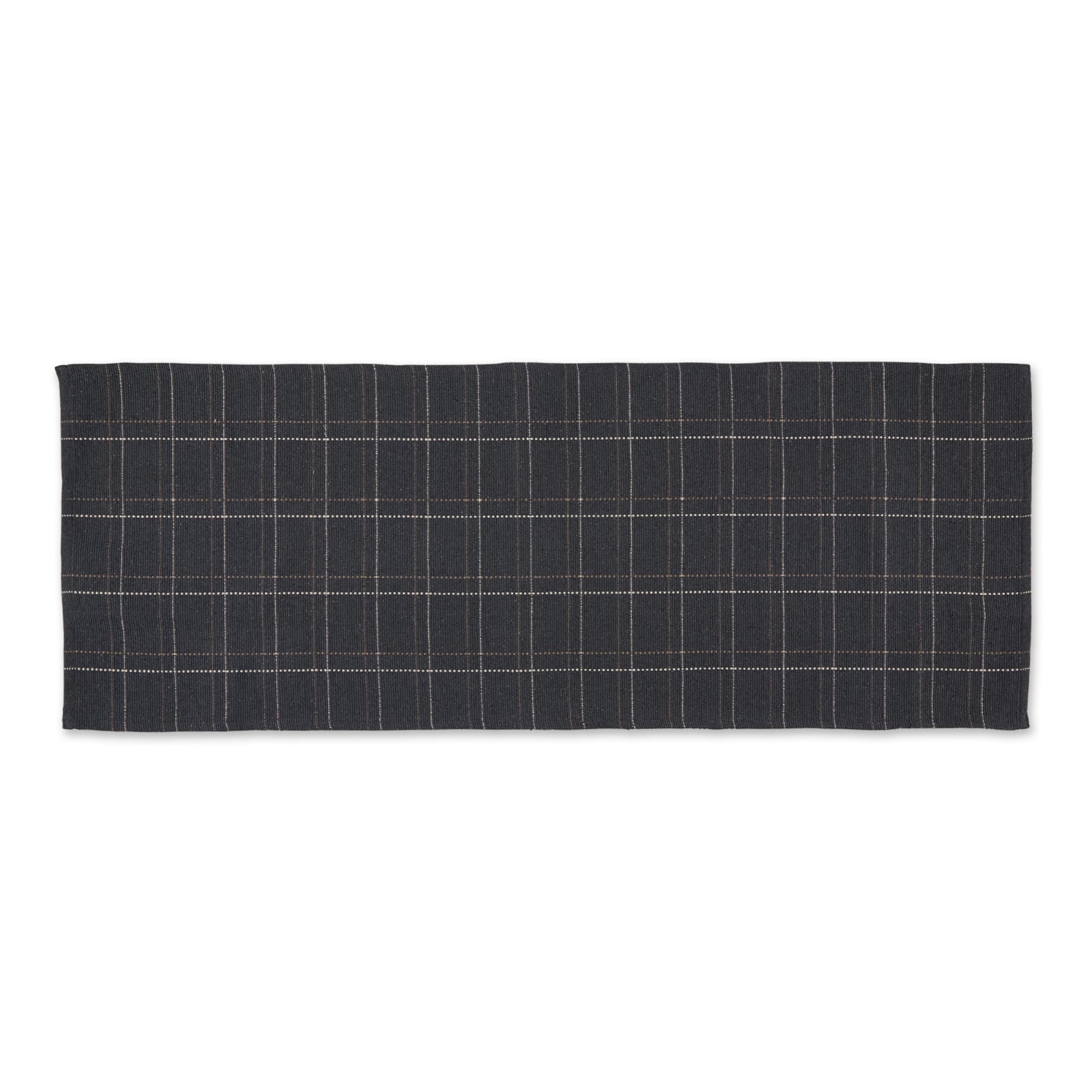 DII® Variegated Plaid Recycled Yarn Floor Runner, 2ft. x 3" x 6ft.