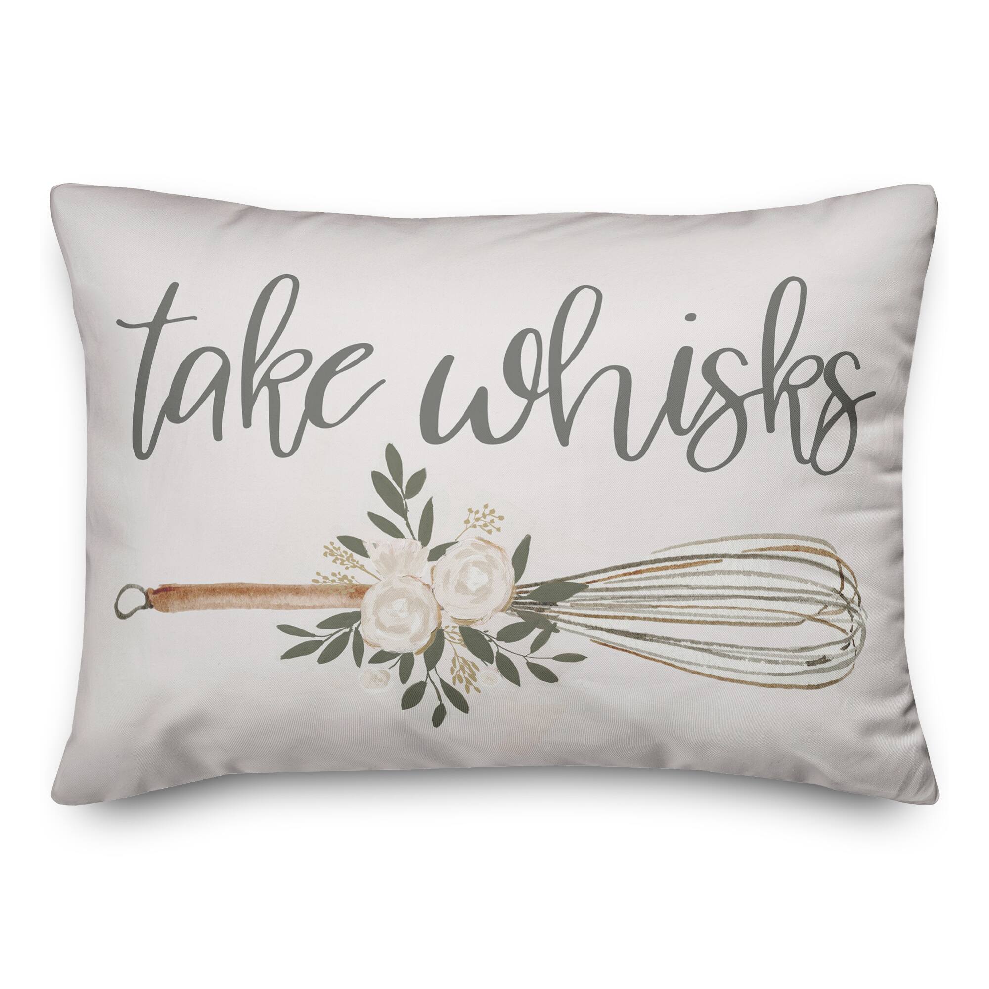 Take Whisks 14" x 20" Throw Pillow