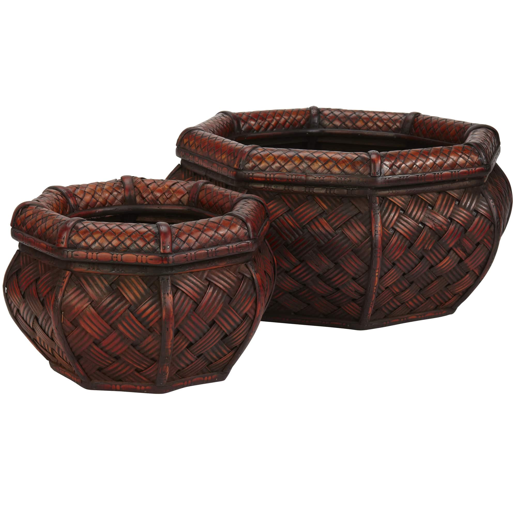 Woven Octagonal Decorative Planters, 2ct.