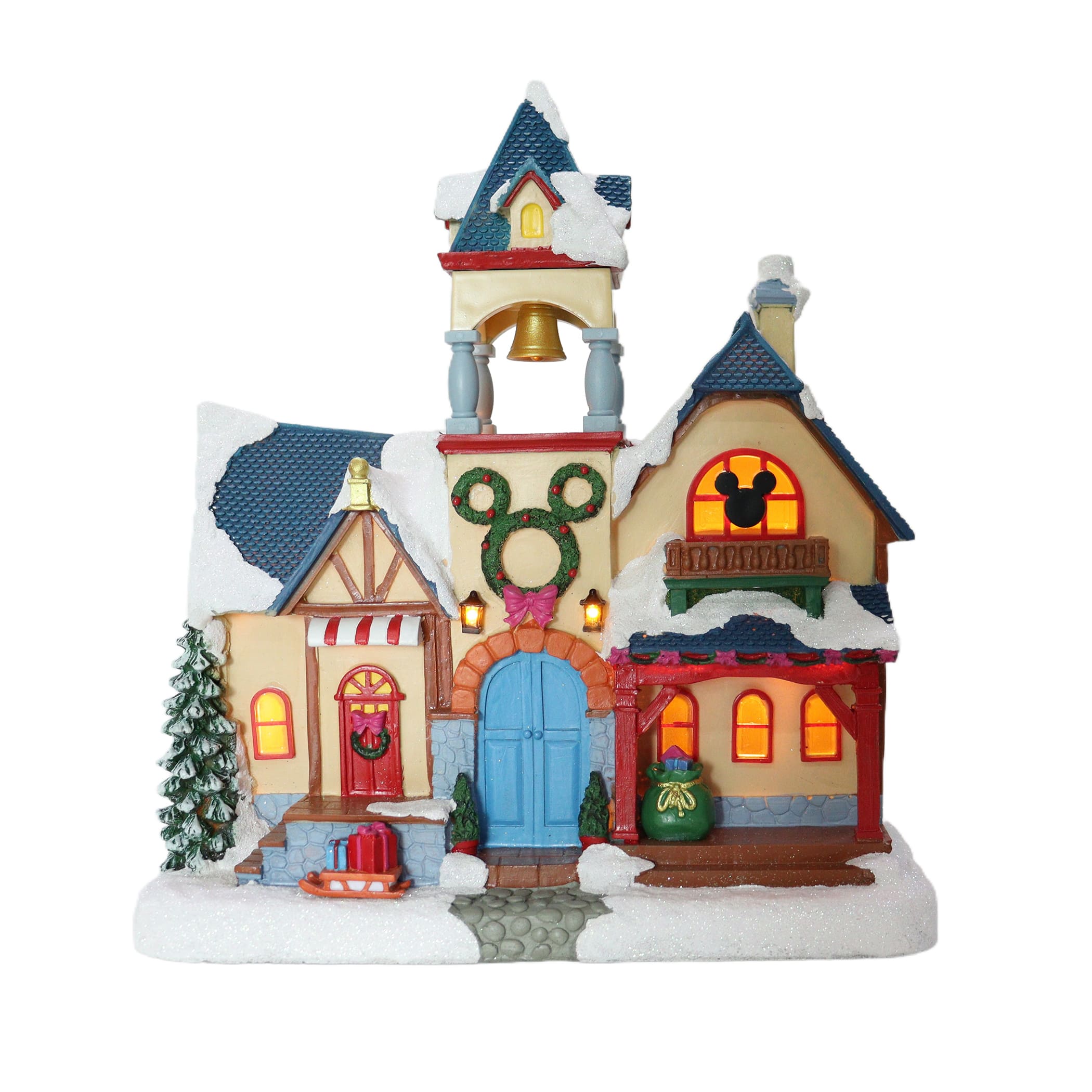 Disney&#xAE; Mickey &#x26; Friends Lighted Christmas Village, 12ct.