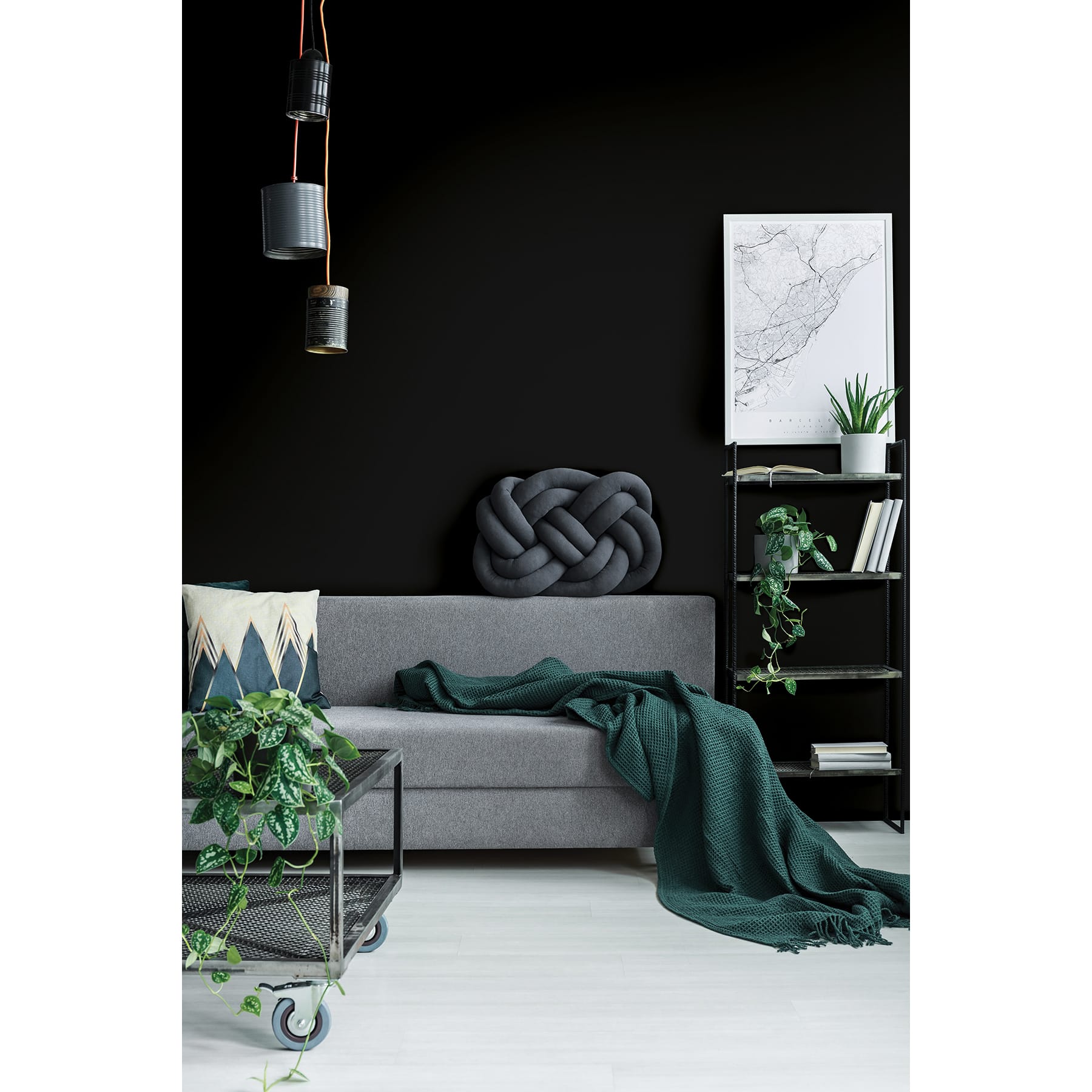 My Style Inkwell Black Peel & Stick Wallpaper