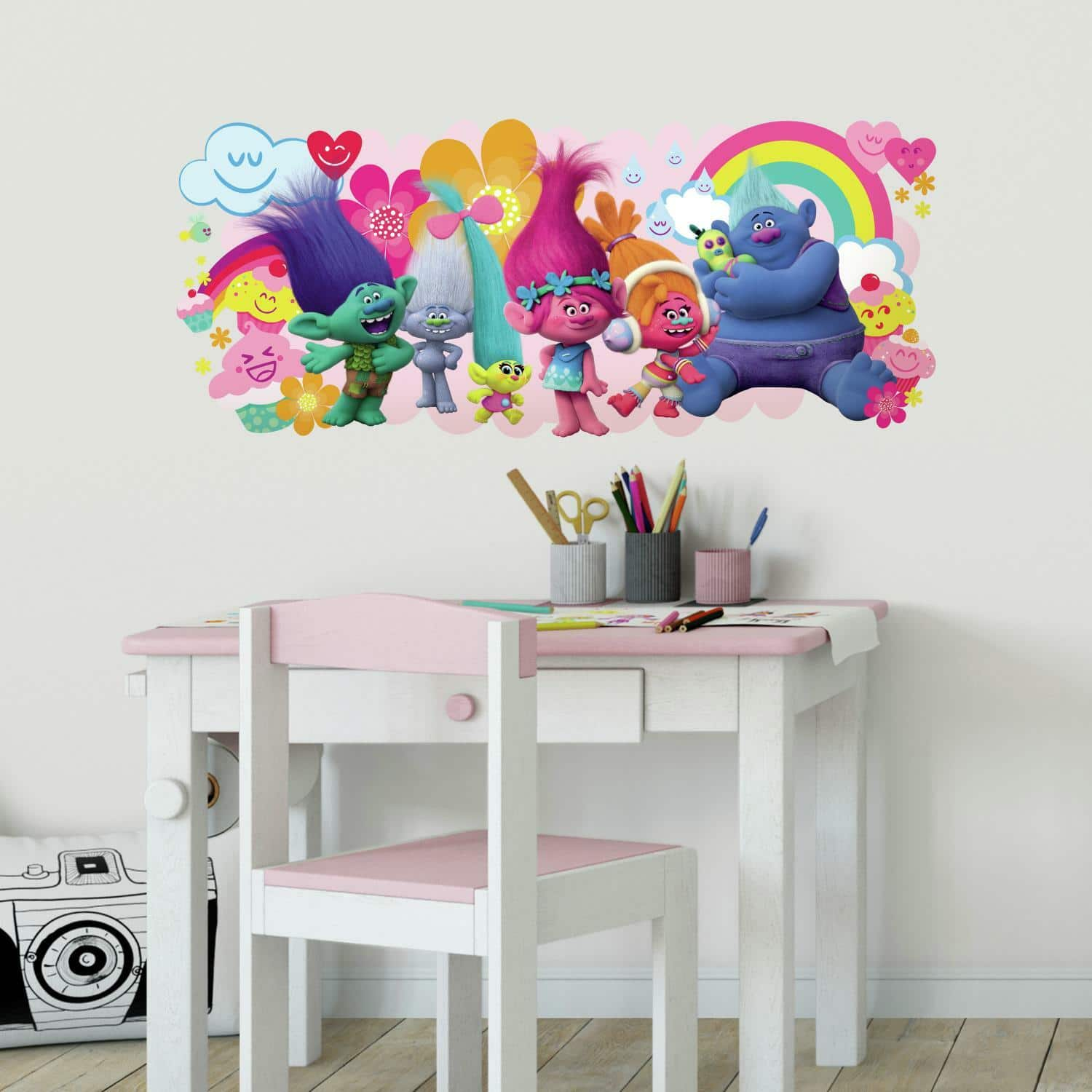 RoomMates Trolls Movie Giant Peel &#x26; Stick Wall Decal